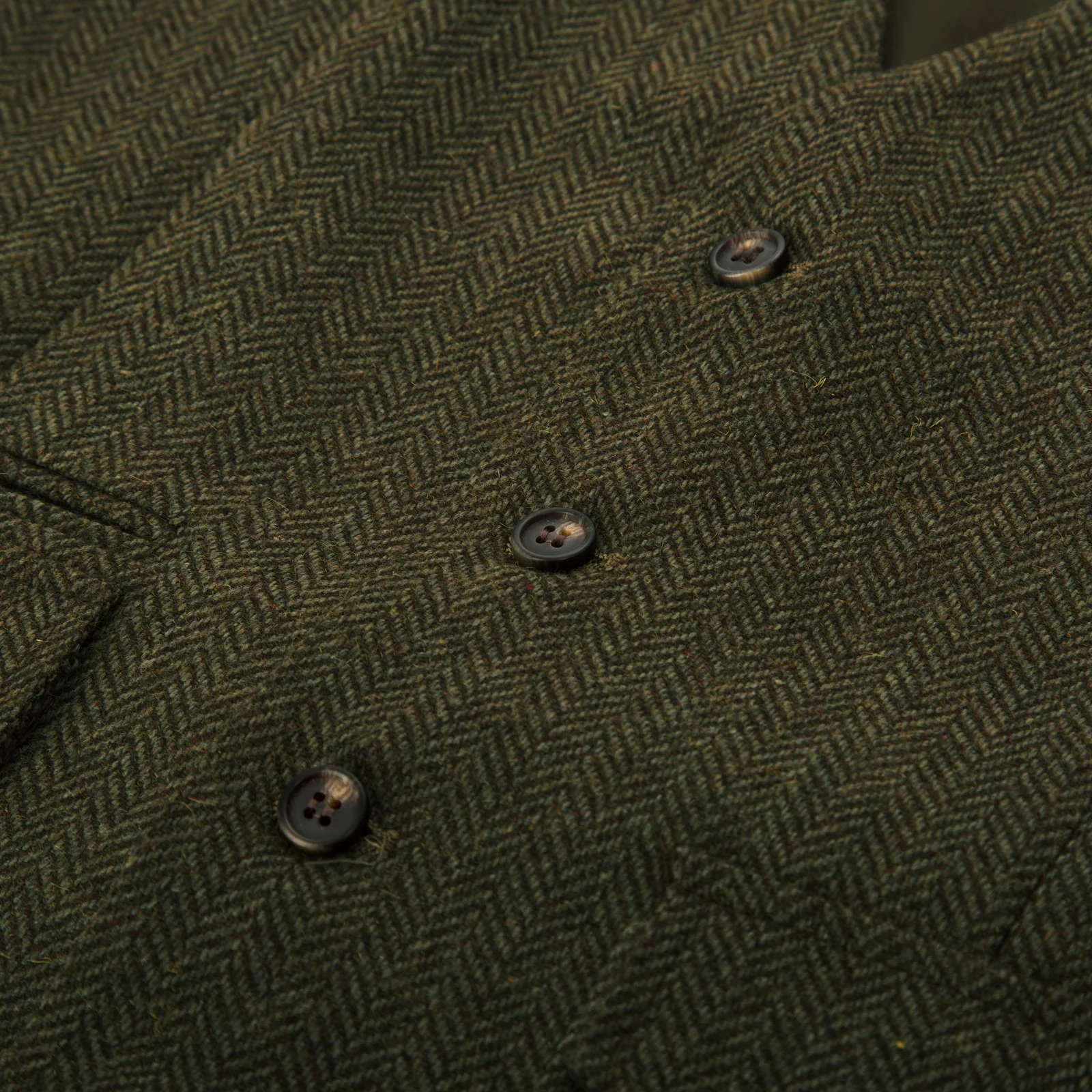 Men's British Herringbone Tweed Vest Casual Wool Blend Waistcoat with Pockets - Image 19