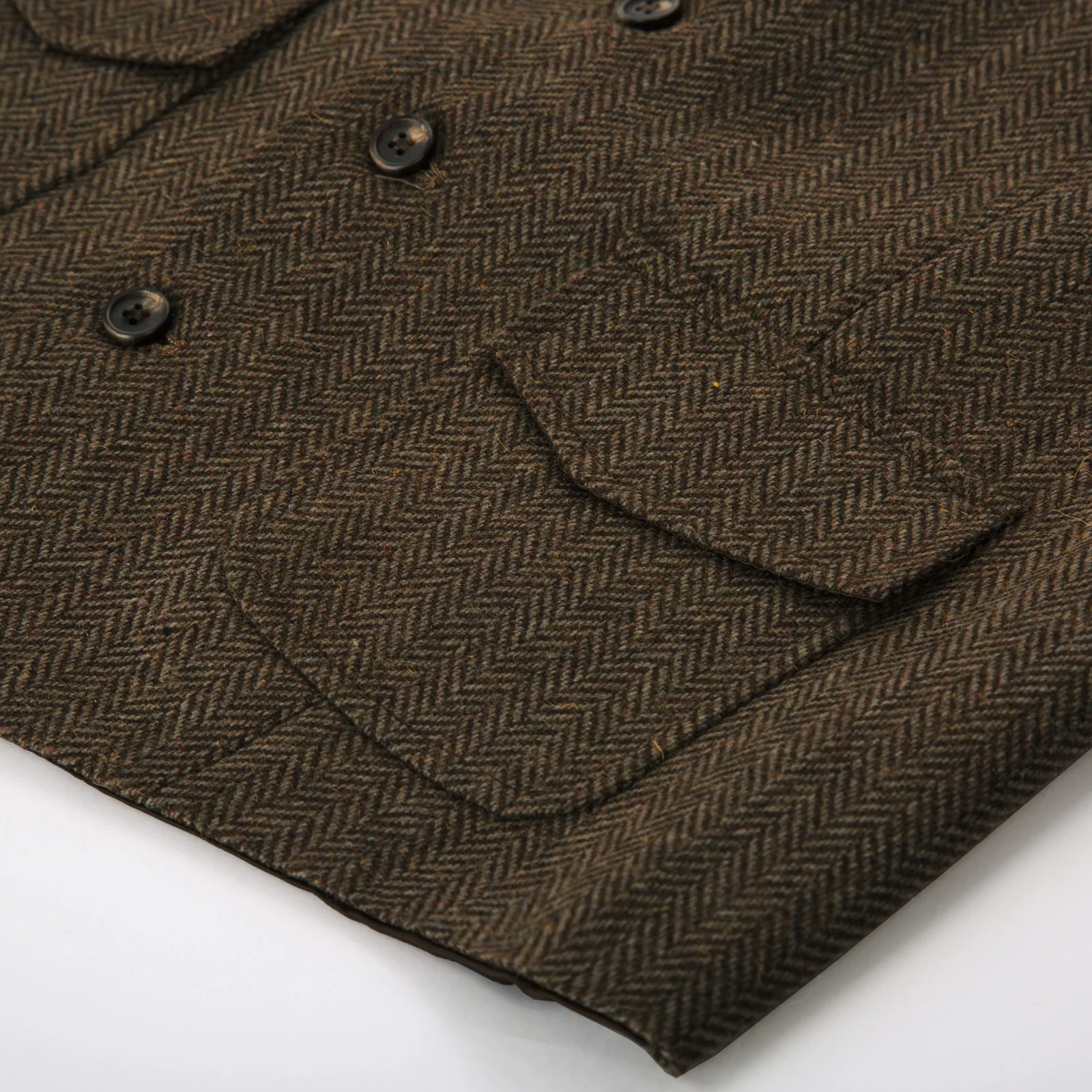 Men's British Herringbone Tweed Vest Casual Wool Blend Waistcoat with Pockets - Image 27