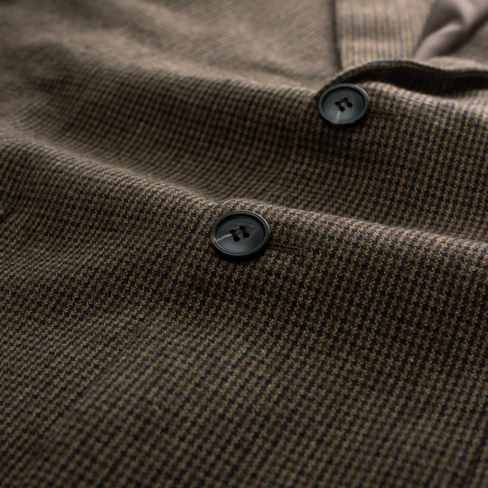Herringbone Tweed Two Buttons Blazer British Wool Blend Sport Coat Jacket - Image 12
