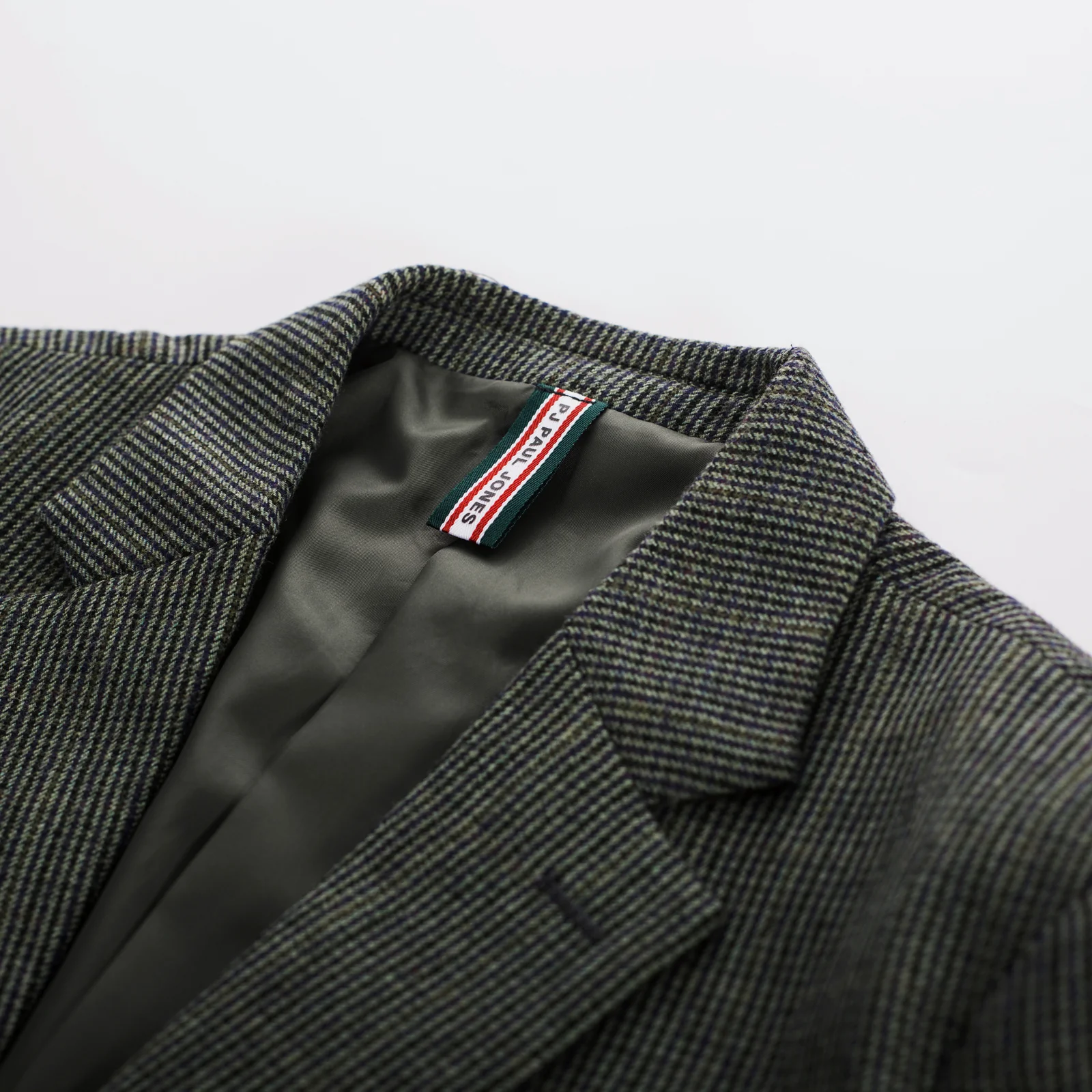 Herringbone Tweed Two Buttons Blazer British Wool Blend Sport Coat Jacket - Image 16