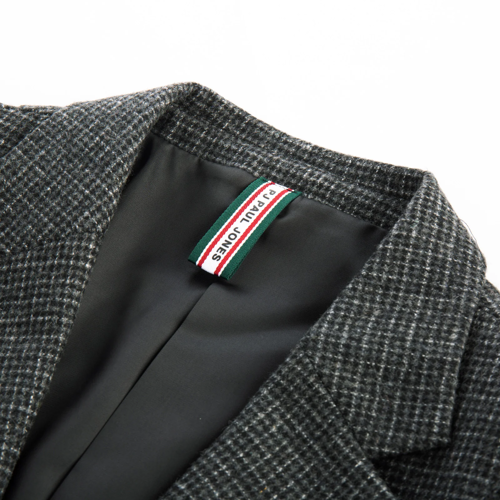 Herringbone Tweed Two Buttons Blazer British Wool Blend Sport Coat Jacket - Image 31