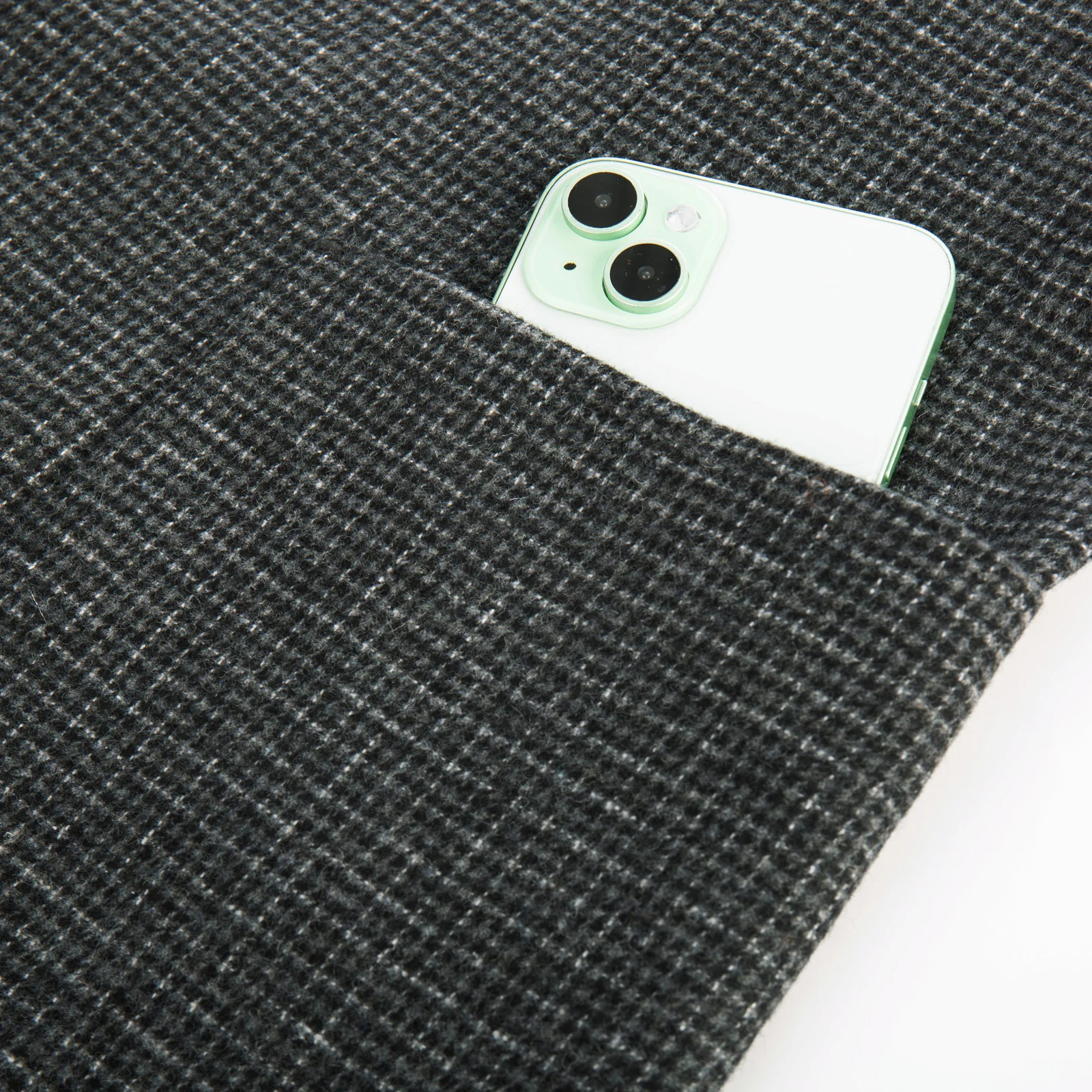 Herringbone Tweed Two Buttons Blazer British Wool Blend Sport Coat Jacket - Image 37