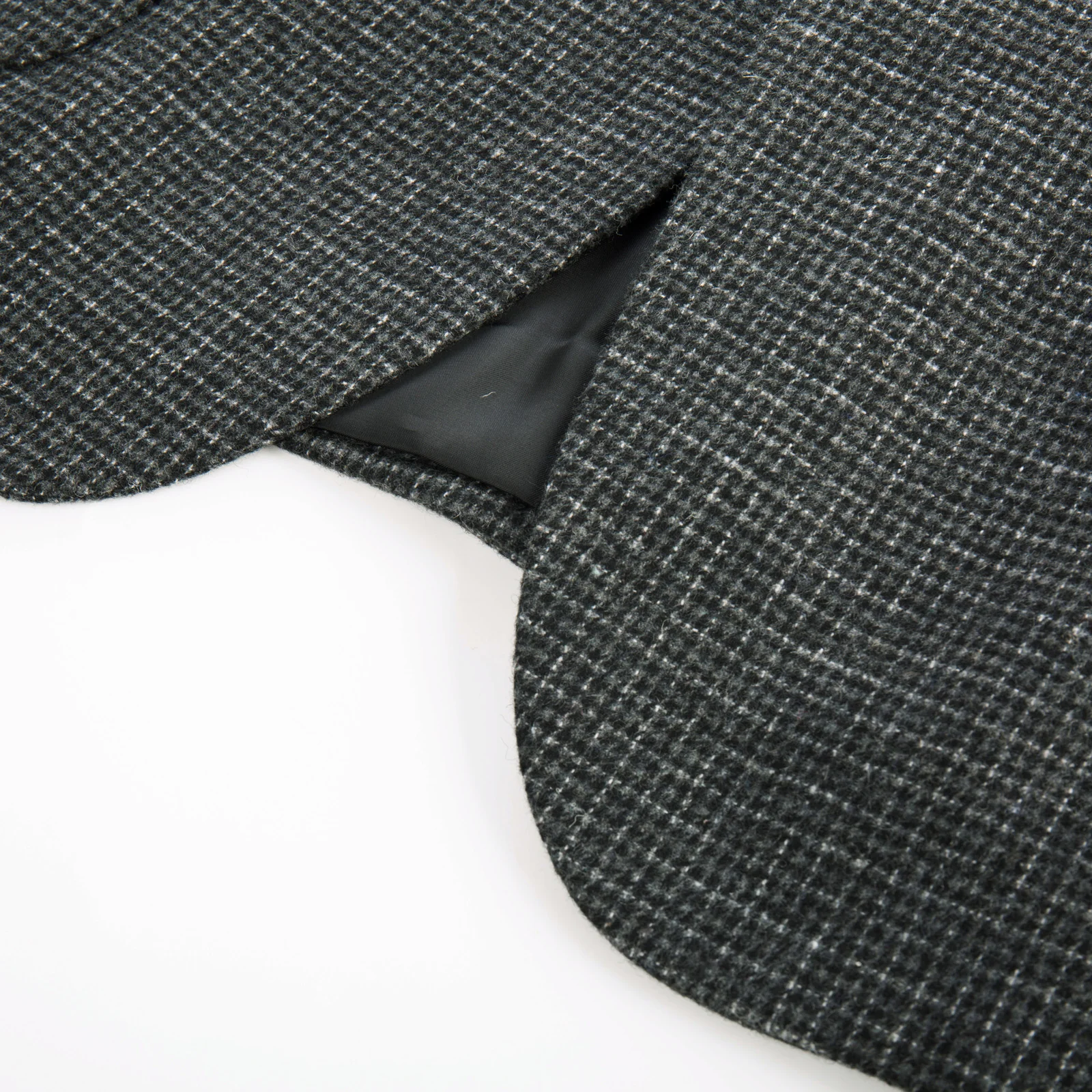 Herringbone Tweed Two Buttons Blazer British Wool Blend Sport Coat Jacket - Image 38