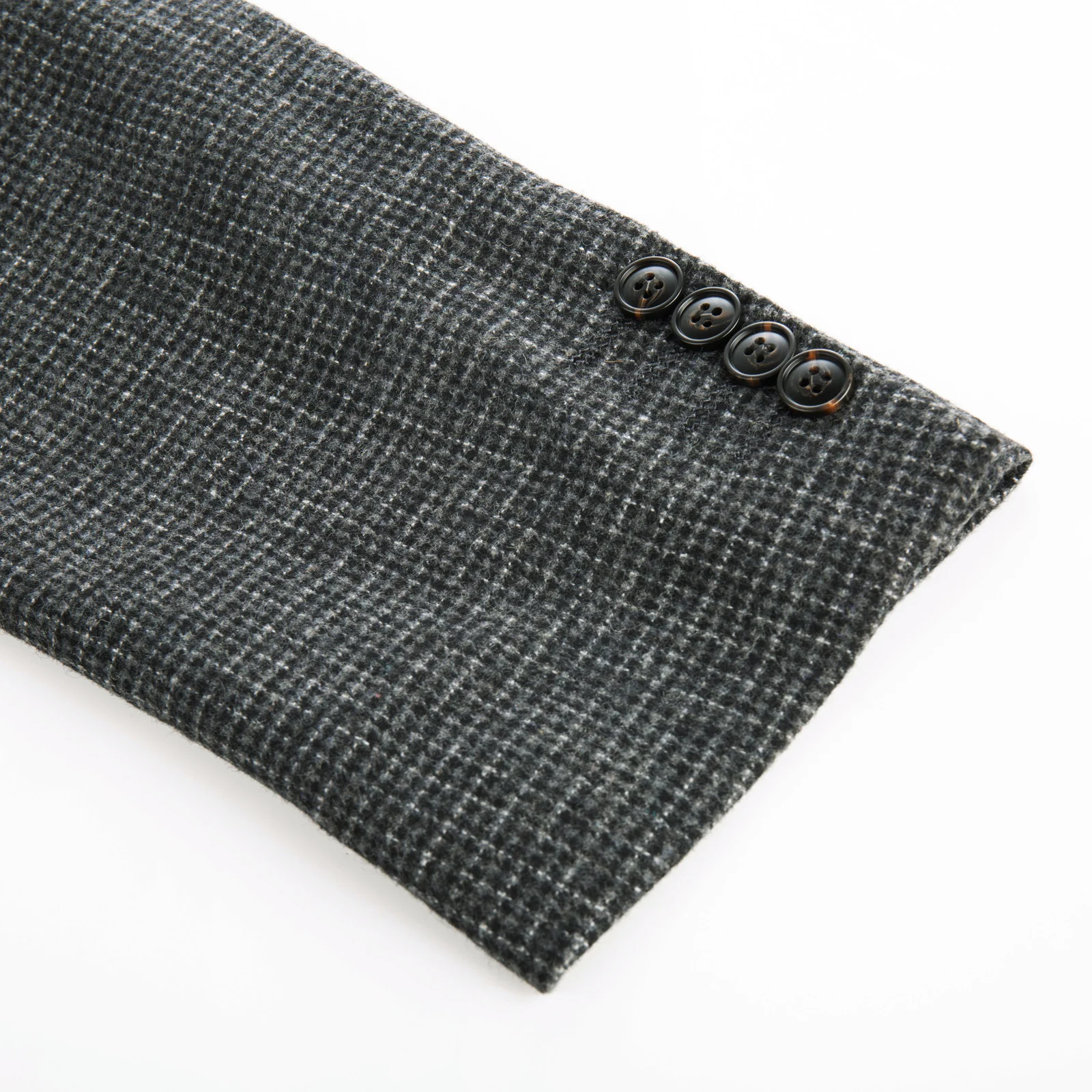 Herringbone Tweed Two Buttons Blazer British Wool Blend Sport Coat Jacket - Image 39