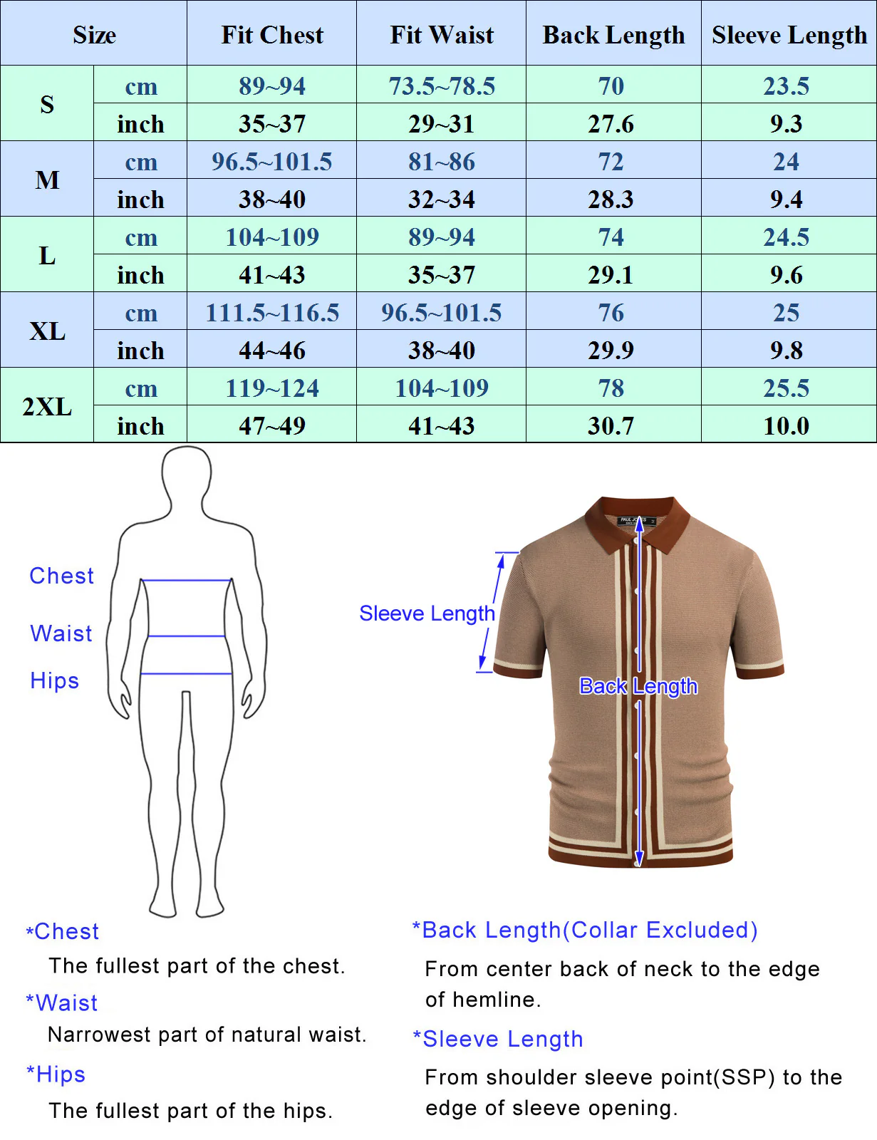 Men's Vintage Stripe Knit Polo Shirts Short Sleeve Stylish Button Down Cardigan Sweater - Image 37