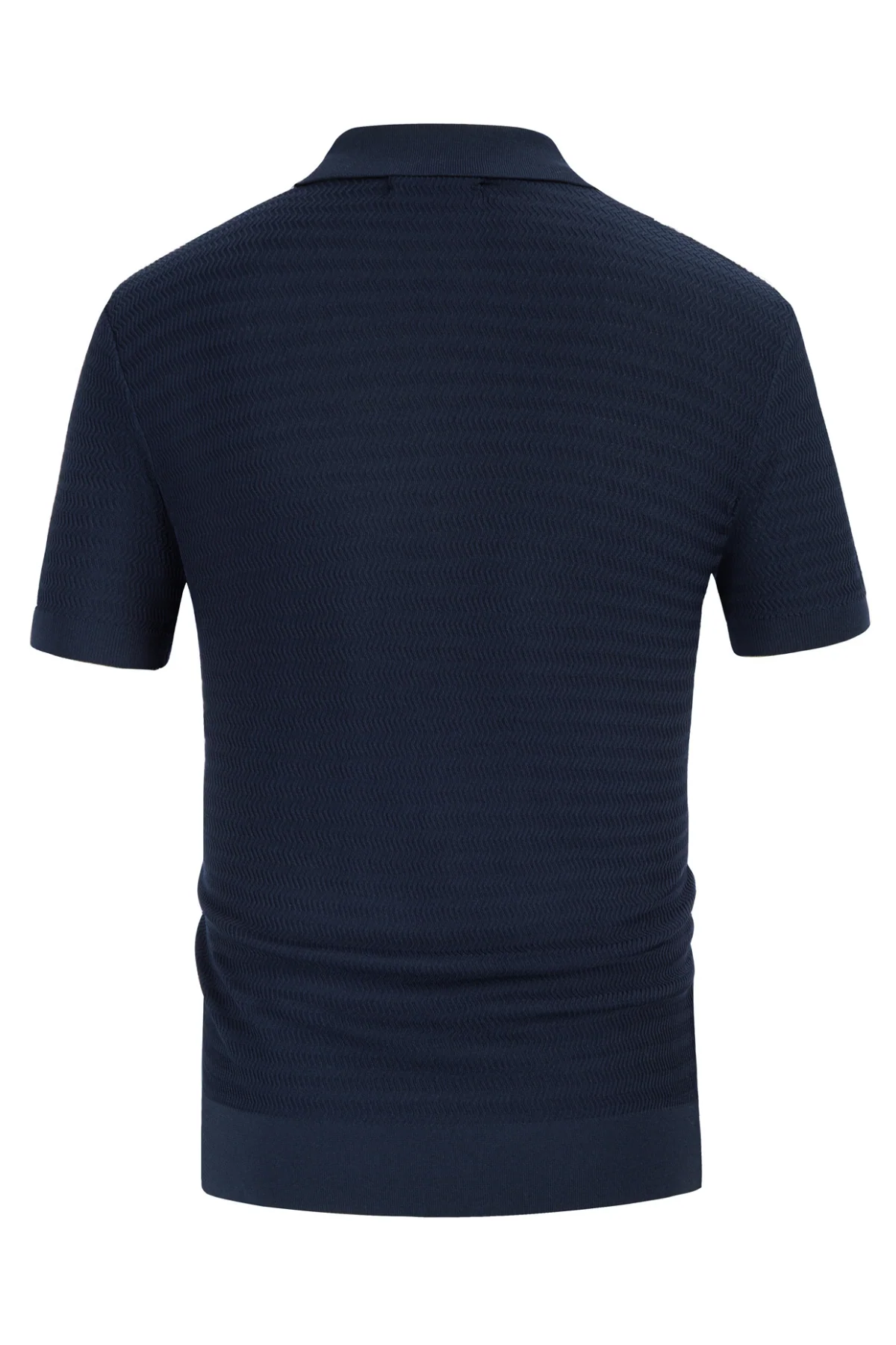 Men Contrast Color Cardigan Sweater Short Sleeve Lapel Button-up Knitwear - Image 30