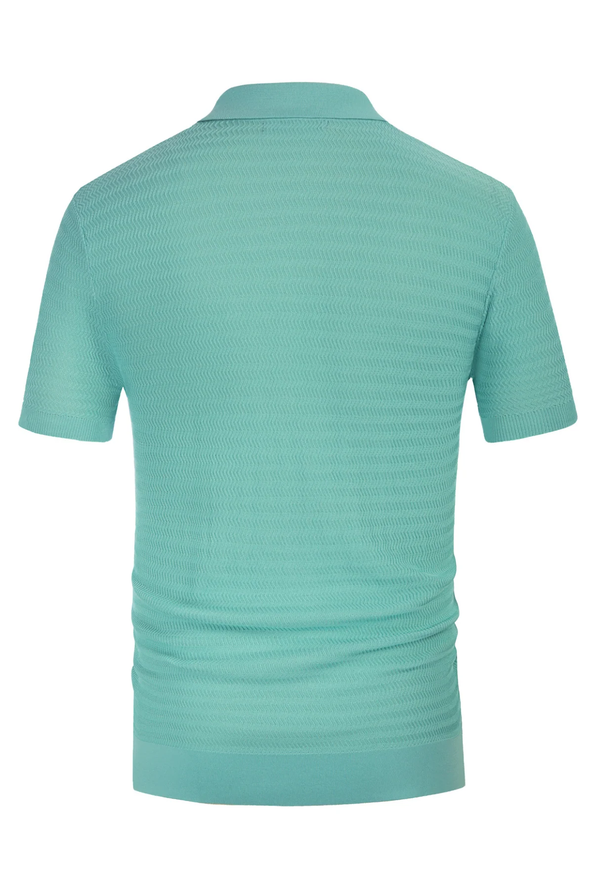 Men Contrast Color Cardigan Sweater Short Sleeve Lapel Button-up Knitwear - Image 42