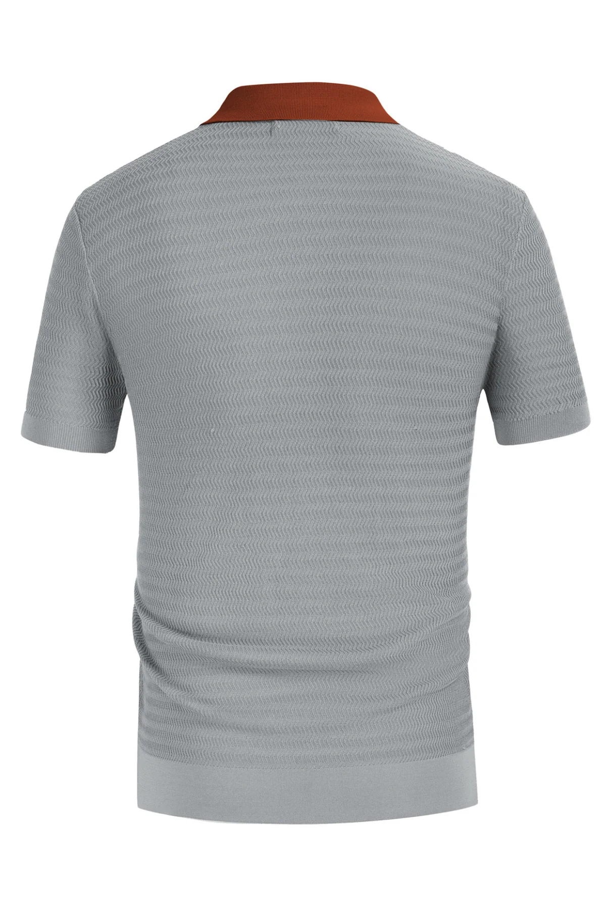 Men's Vintage Stripe Knit Polo Shirts Short Sleeve Stylish Button Down Cardigan Sweater - Image 23