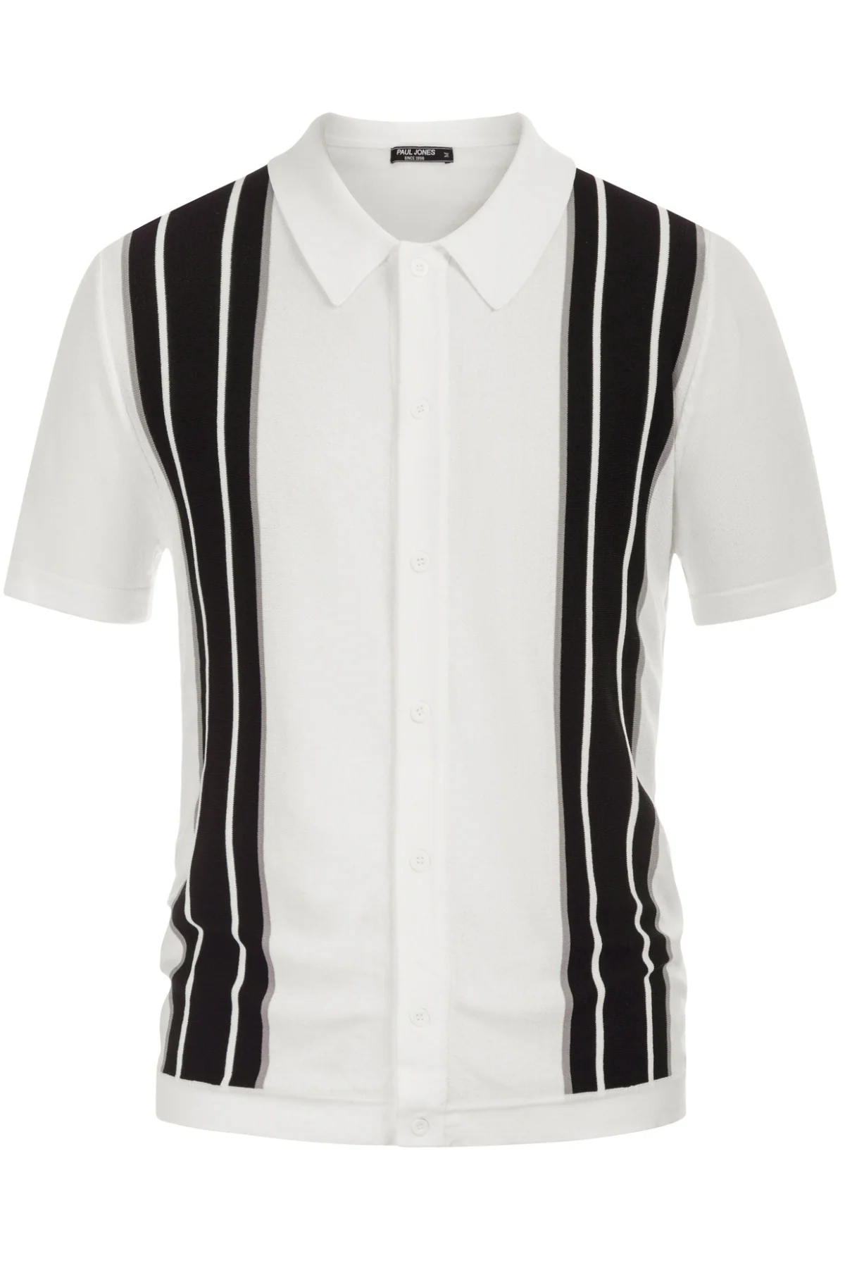 Mens Polo Shirts Vintage Striped Lightweight Knitting Golf Cardigans Shirts - Image 22