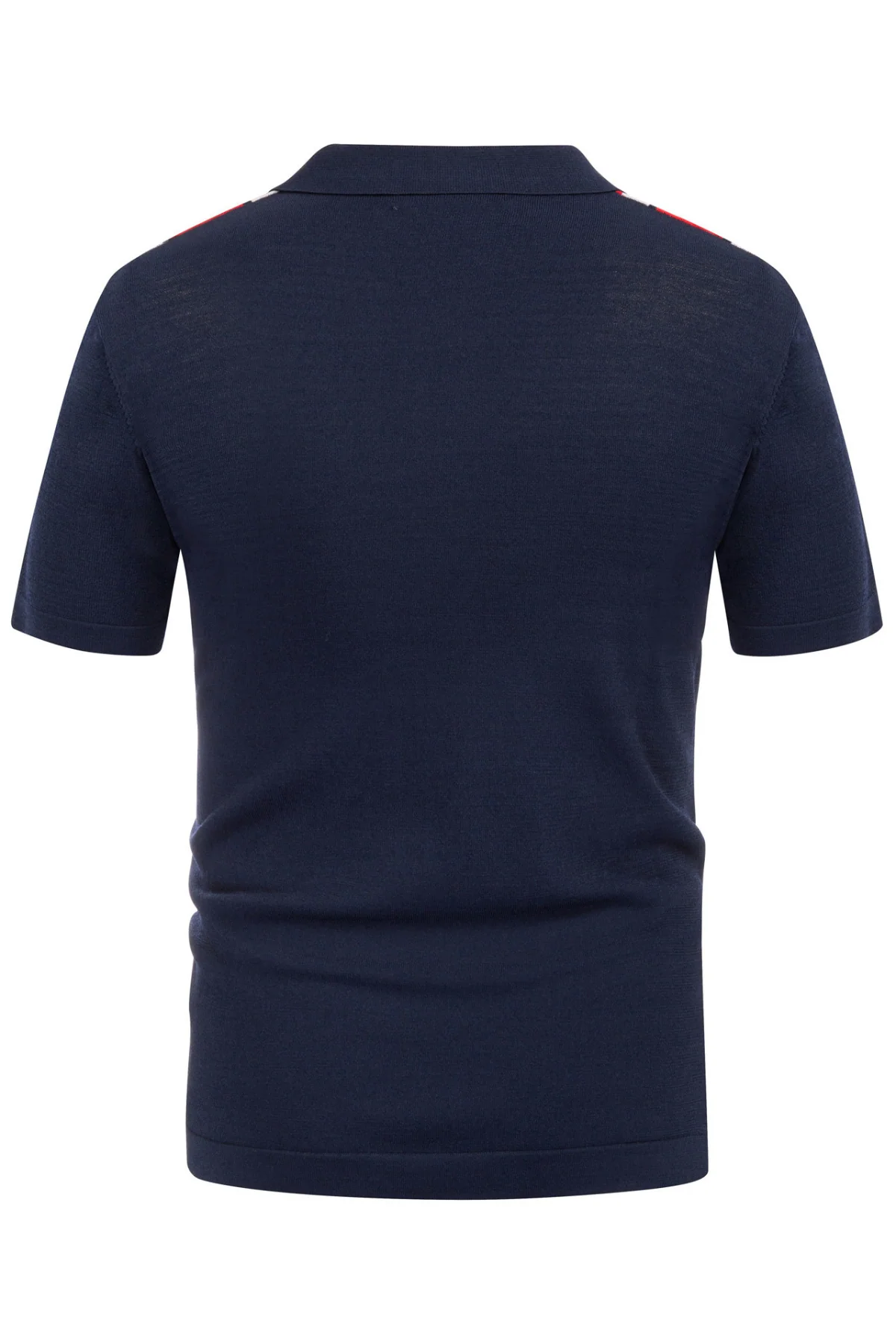 Mens Polo Shirts Vintage Striped Lightweight Knitting Golf Cardigans Shirts - Image 8