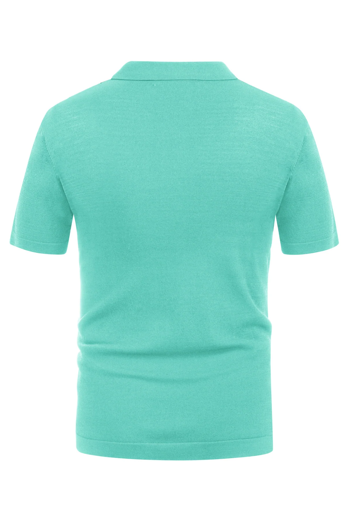 Mens Polo Shirts Vintage Striped Lightweight Knitting Golf Cardigans Shirts - Image 83