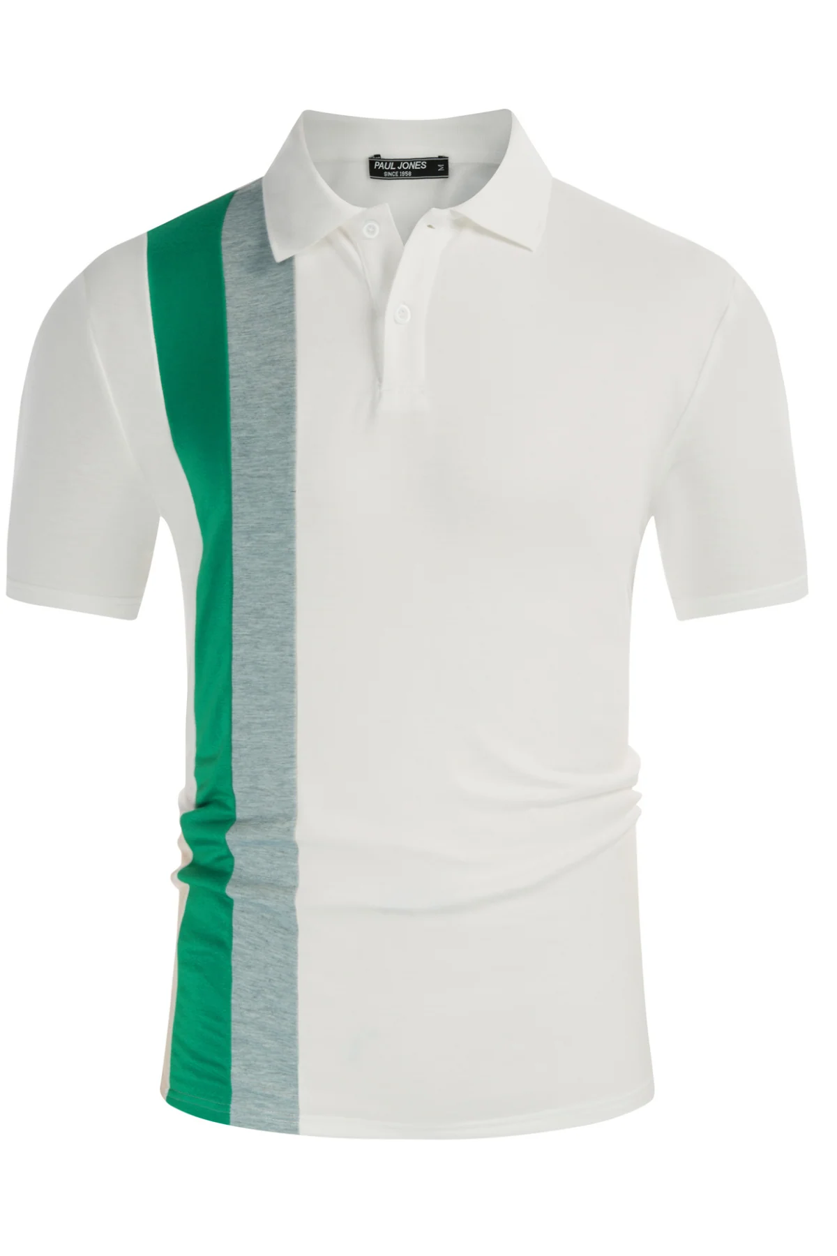 Men Contrast Color Outfits Casual Short Sleeve Polo-Shirt+Shorts 2pcs Set - Image 33