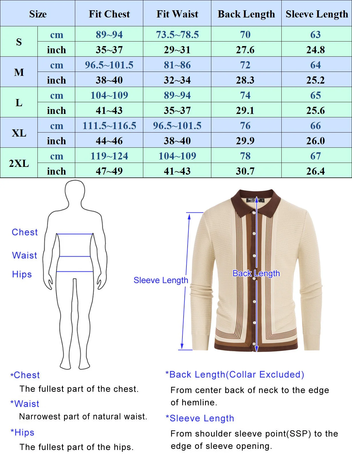 Mens Long Sleeve Button Down Knitted Cardigan Sweaters Stripe Polo Cardigans Shirts - Image 24