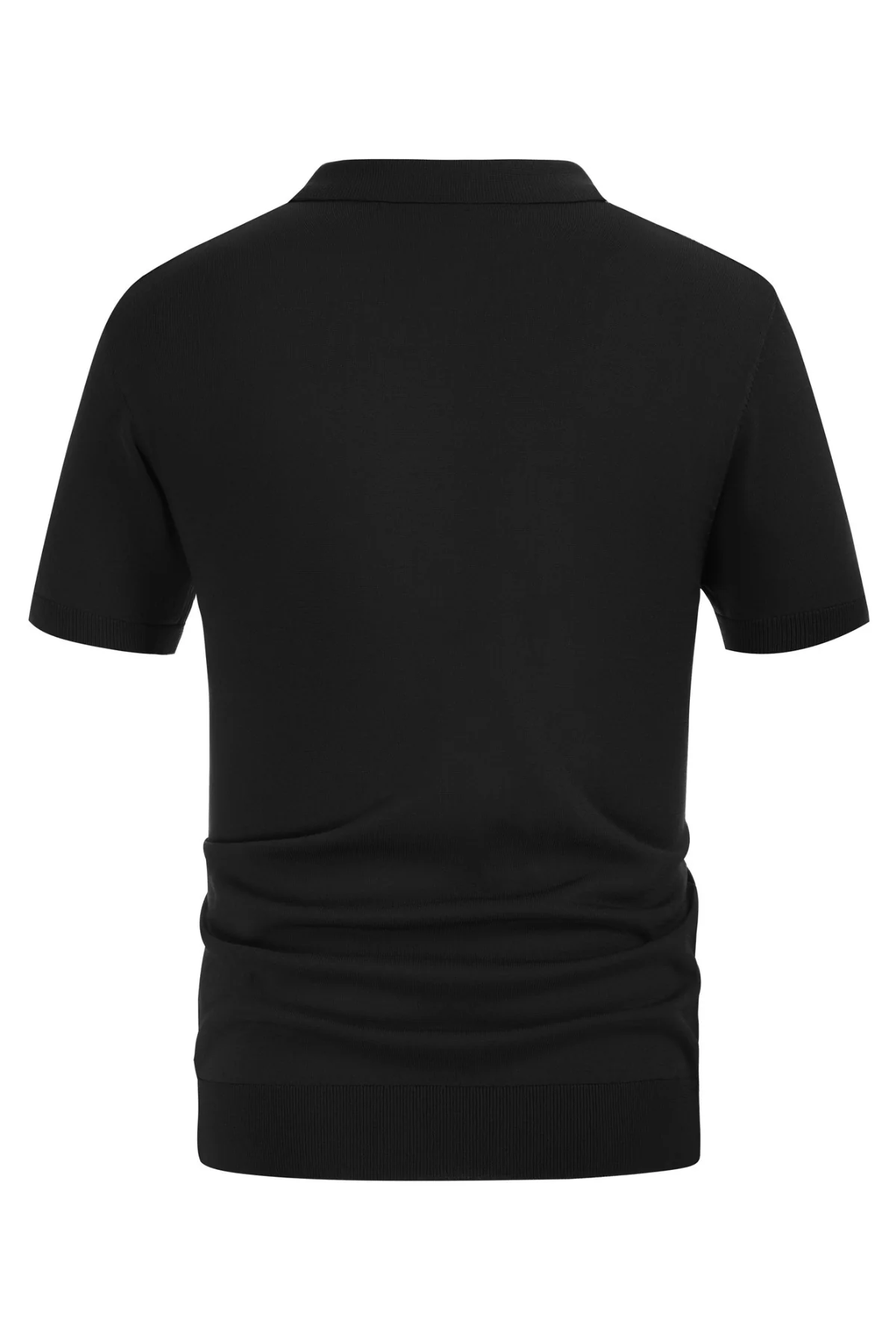 Men's Vintage Stripe Knitted Polo Pullover Shirts Short Sleeve Golf Knit Mens Polo Shirt - Image 15