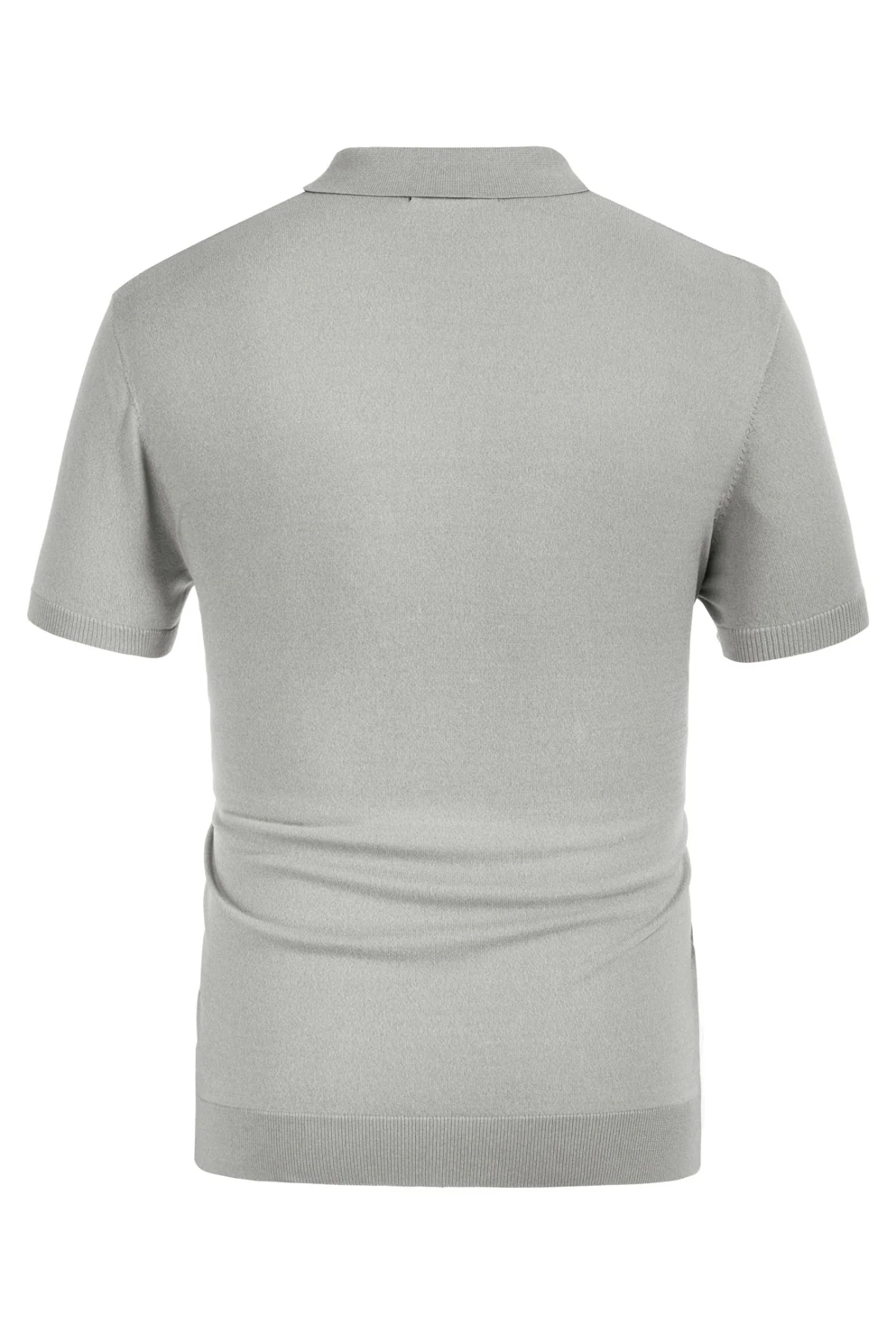 Men's Vintage Stripe Knitted Polo Pullover Shirts Short Sleeve Golf Knit Mens Polo Shirt - Image 24