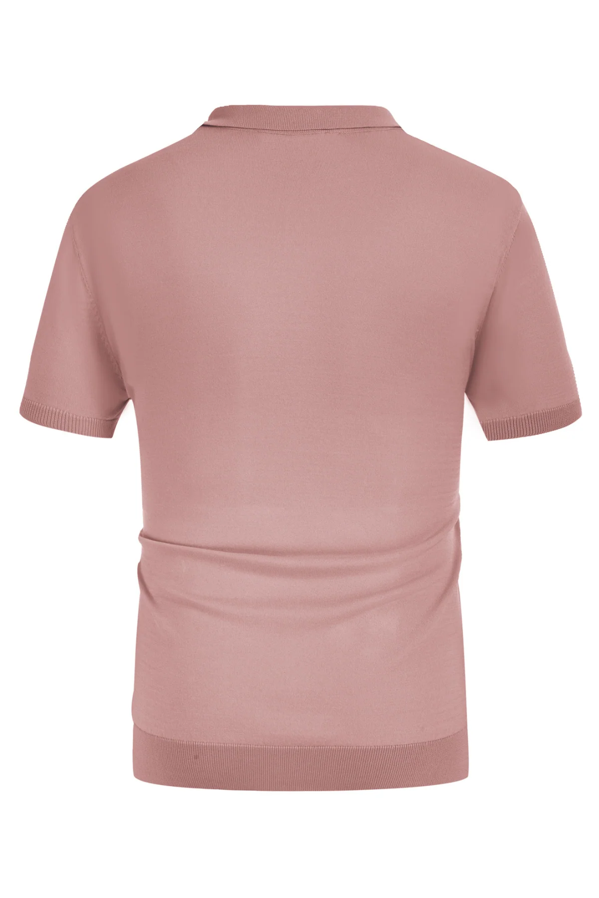 Men's Vintage Stripe Knitted Polo Pullover Shirts Short Sleeve Golf Knit Mens Polo Shirt - Image 34