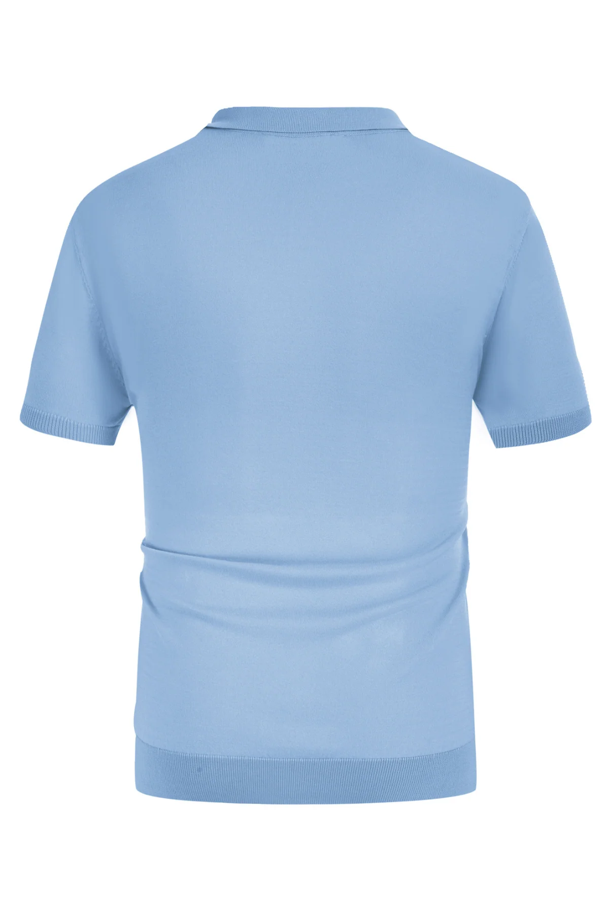 Men's Vintage Stripe Knitted Polo Pullover Shirts Short Sleeve Golf Knit Mens Polo Shirt - Image 39