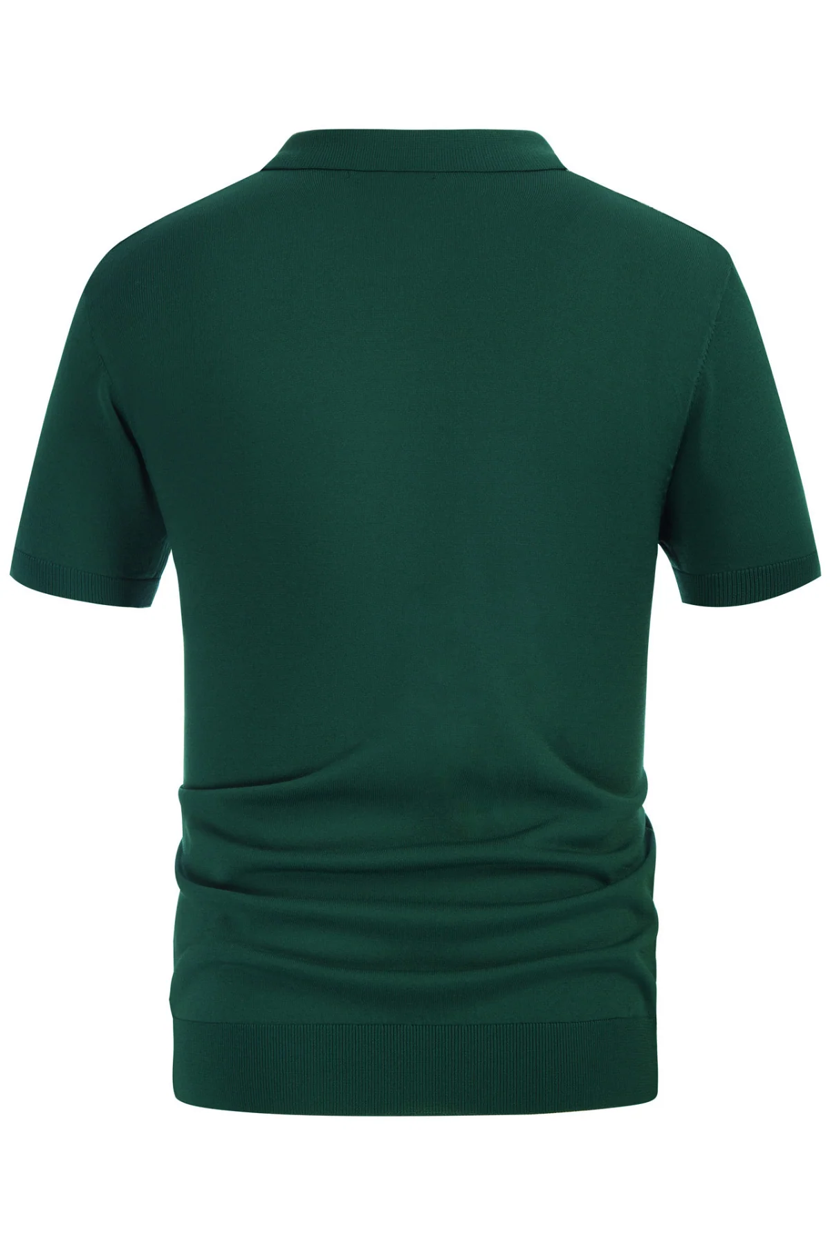 Men's Vintage Stripe Knitted Polo Pullover Shirts Short Sleeve Golf Knit Mens Polo Shirt - Image 4