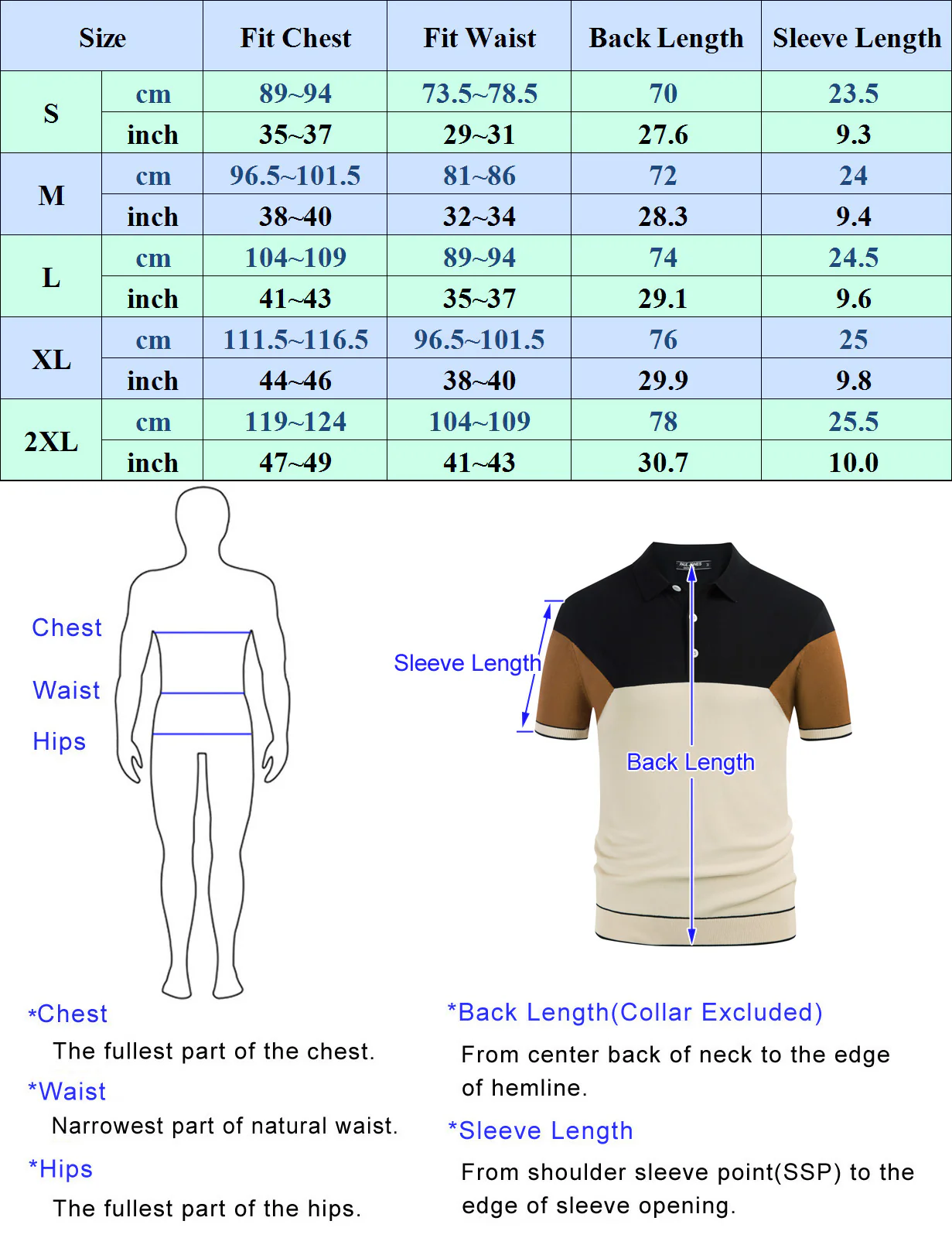 Mens Knitting Stretch Golf Polo Shirts Lightweight Tee Shirts - Image 8