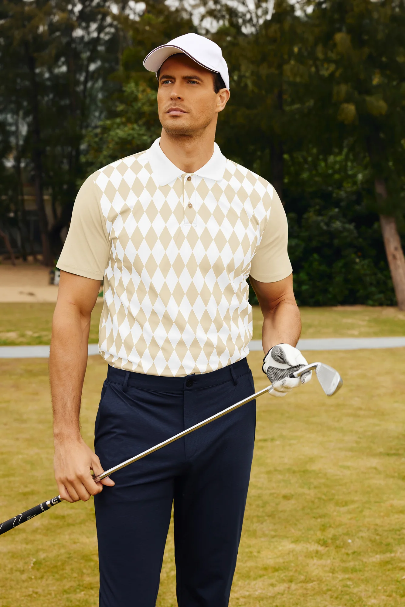 Mens Polo Shirt Short Sleeve Performance Golf Polo Pullover Shirts Daily Casual Wear - Image 15