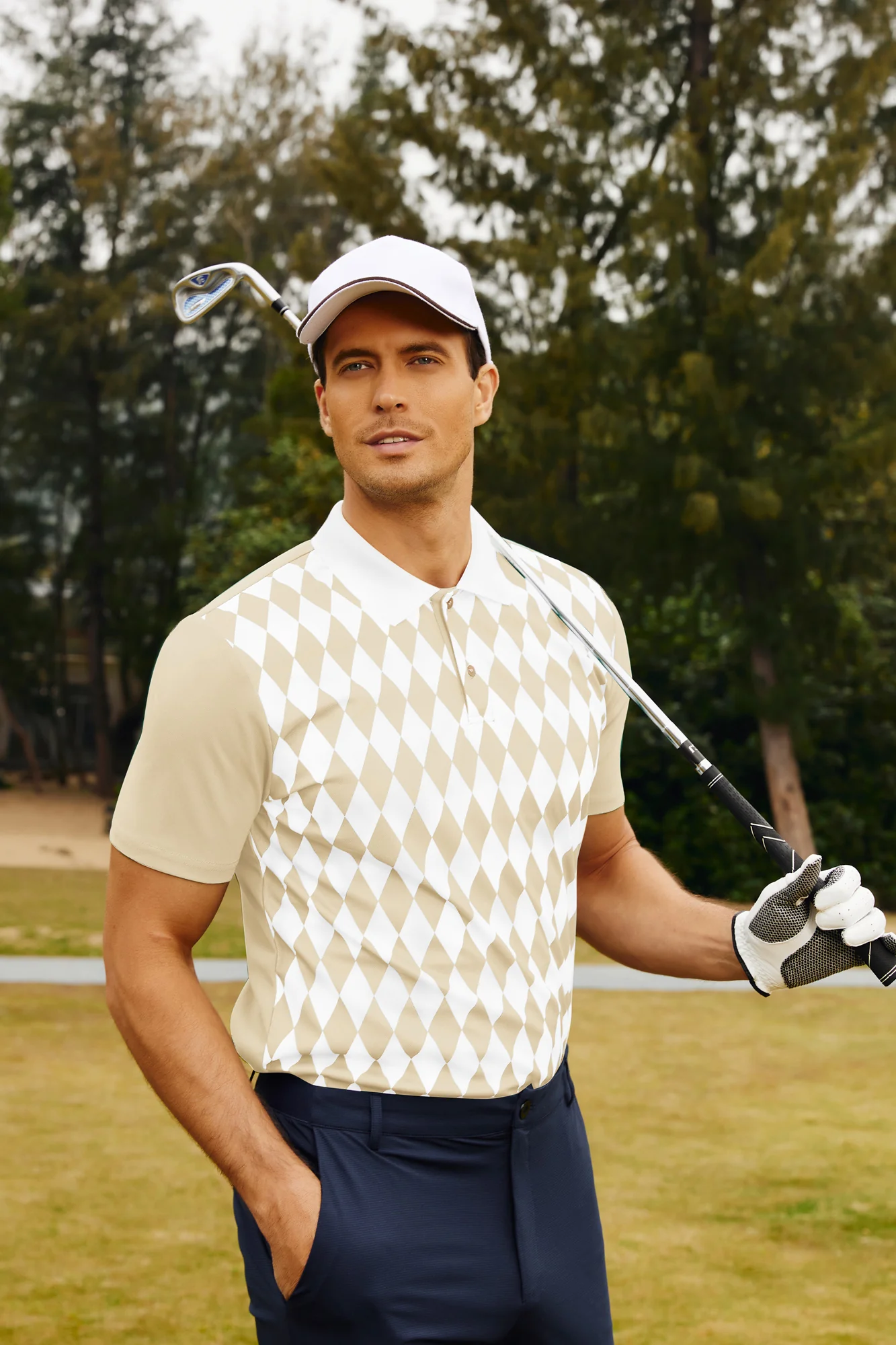 Mens Polo Shirt Short Sleeve Performance Golf Polo Pullover Shirts Daily Casual Wear - Image 17