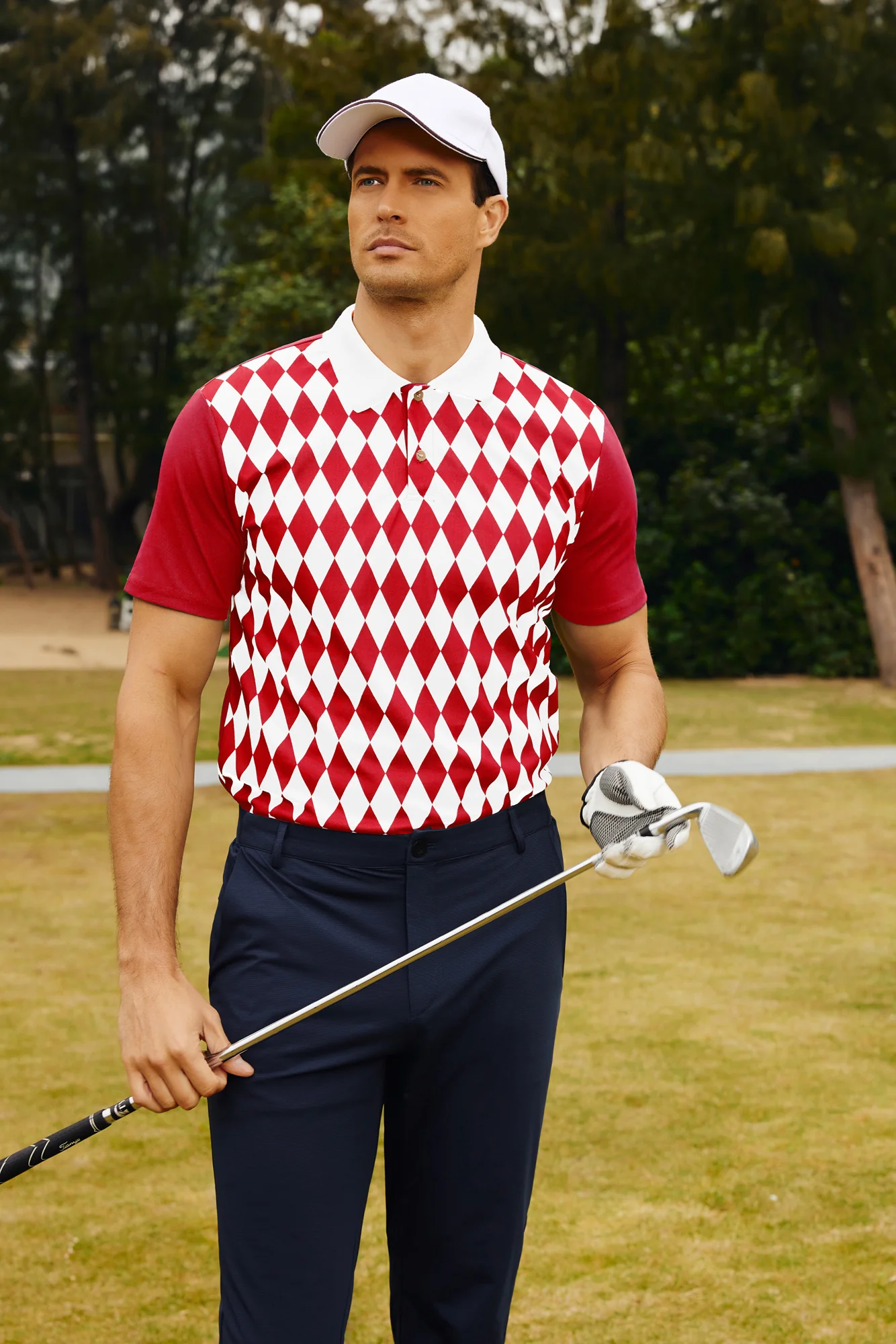 Mens Polo Shirt Short Sleeve Performance Golf Polo Pullover Shirts Daily Casual Wear - Image 20