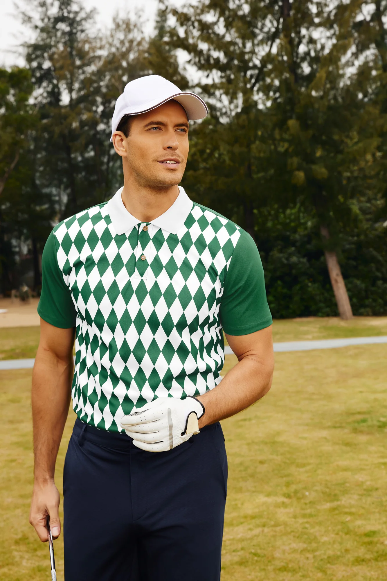 Mens Polo Shirt Short Sleeve Performance Golf Polo Pullover Shirts Daily Casual Wear - Image 6
