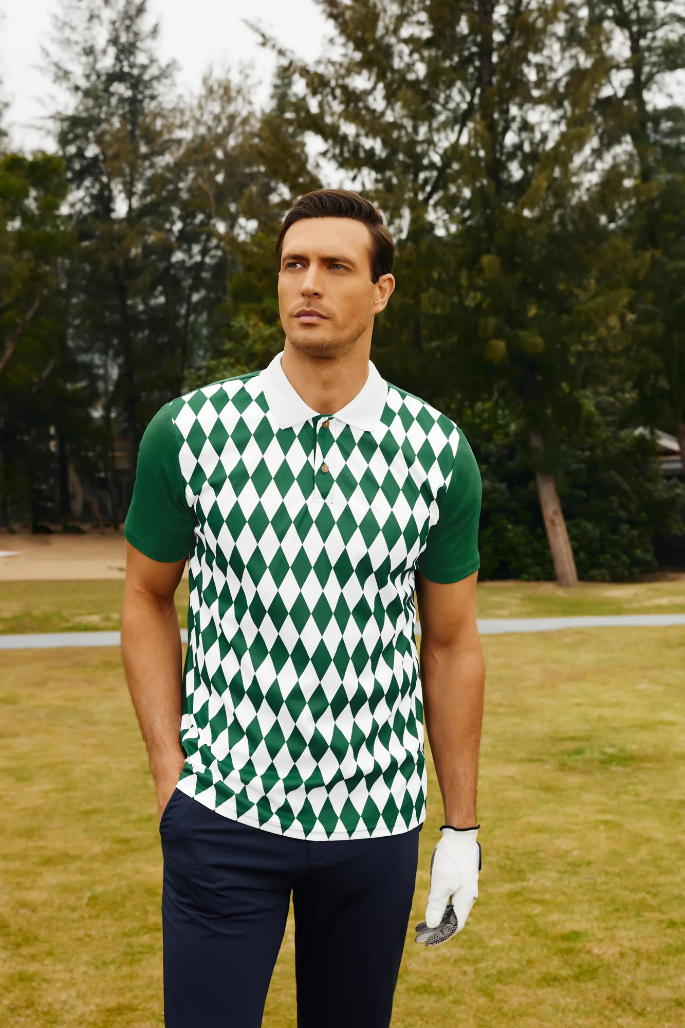 Mens Polo Shirt Short Sleeve Performance Golf Polo Pullover Shirts Daily Casual Wear - Image 7