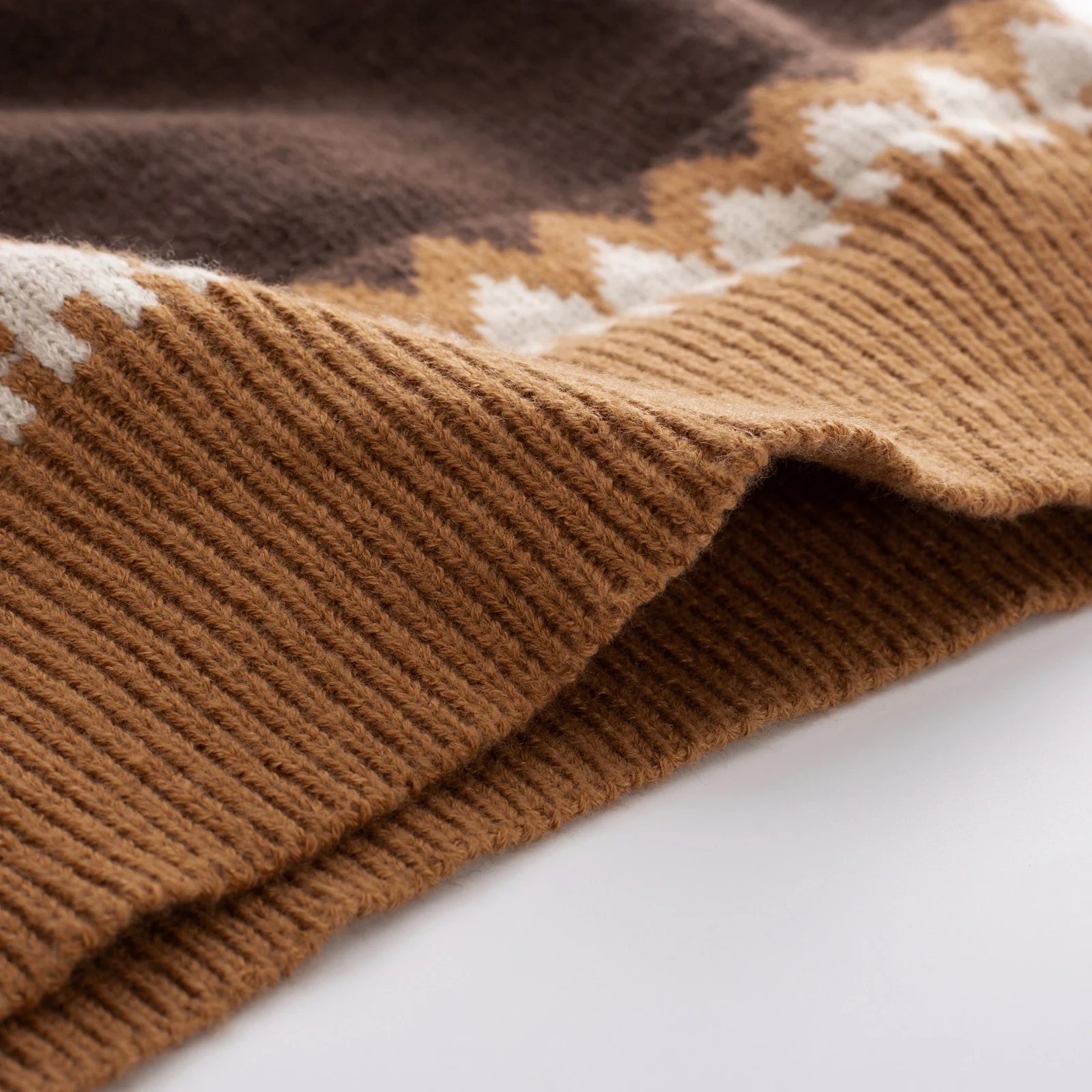 PJ Paul Jones Men's Fair Isle Crewneck Sweater Vintage Casual Pattern Knit Long Sleeve Pullover Sweater - Image 16