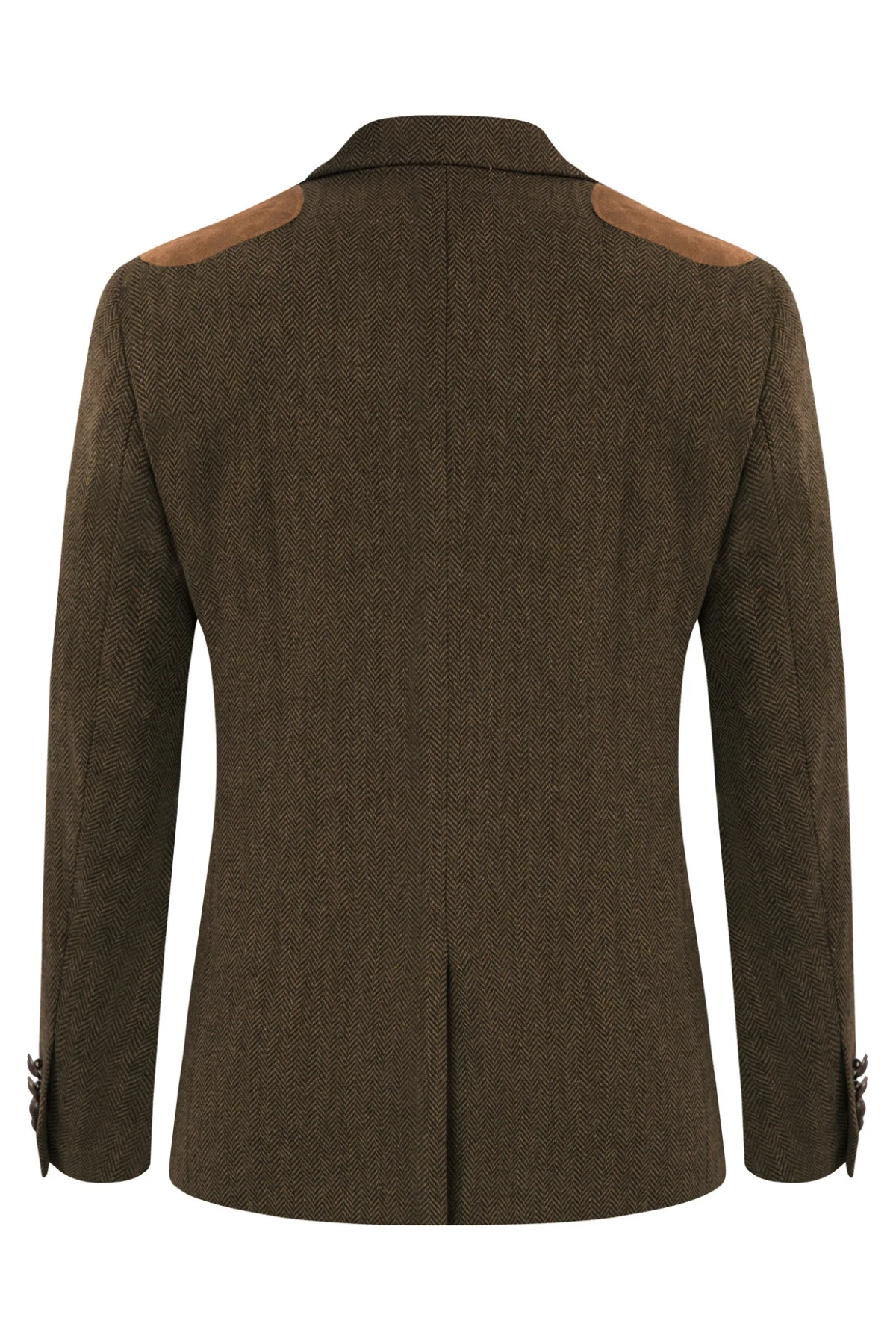 Mens British Wool Blend Suit Two Button Blazer Patchwork Tweed Sport Coats - Image 8