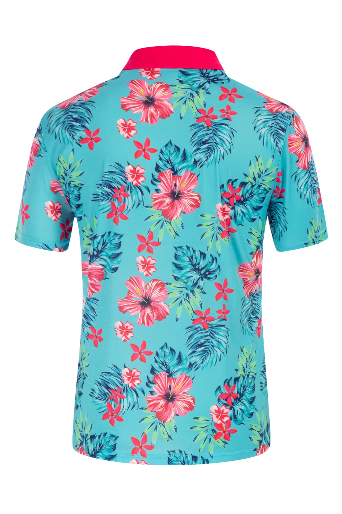 Mens Flower Polo Shirts Vintage Print Casual Tee Pullover Shirts for Summer - Image 28