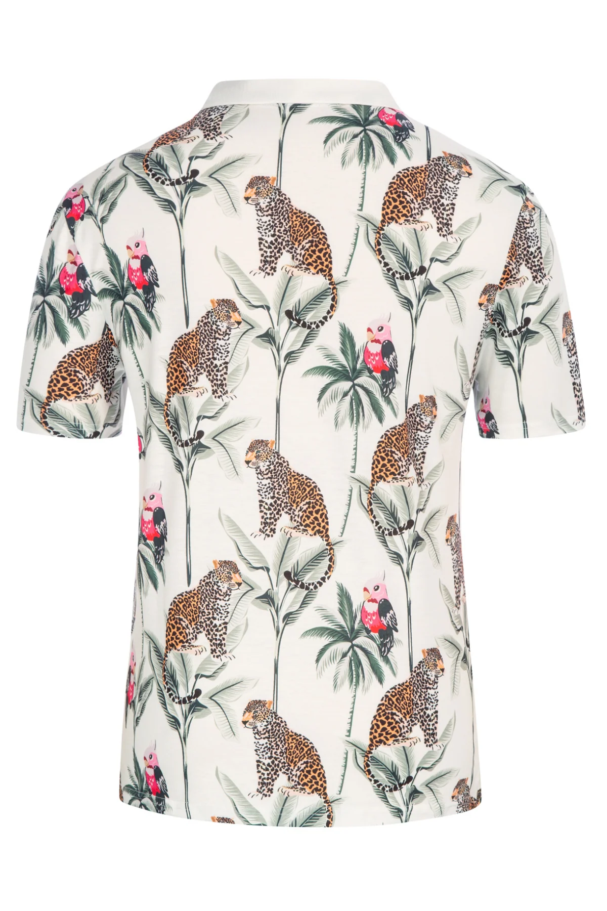 Mens Flower Polo Shirts Vintage Print Casual Tee Pullover Shirts for Summer - Image 38