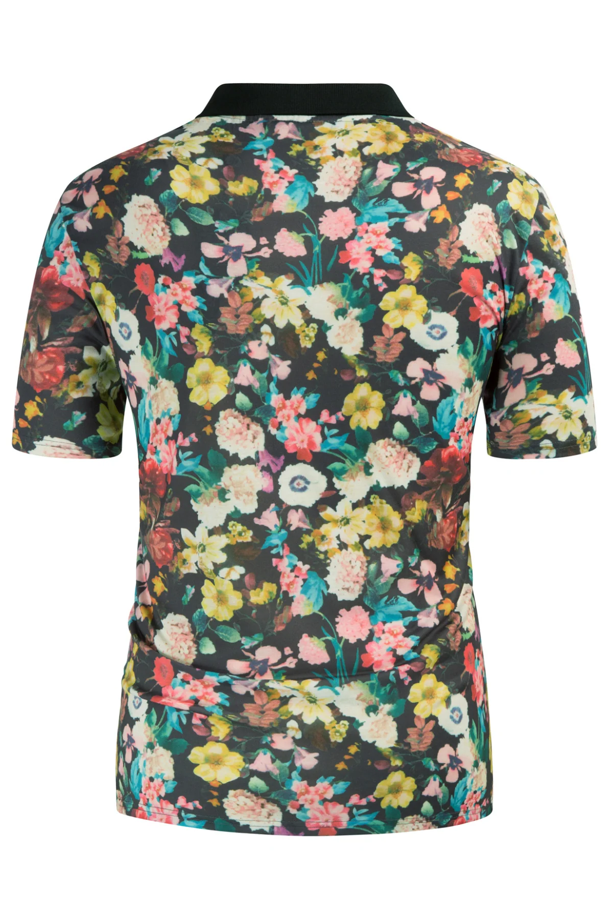Mens Flower Polo Shirts Vintage Print Casual Tee Pullover Shirts for Summer - Image 4