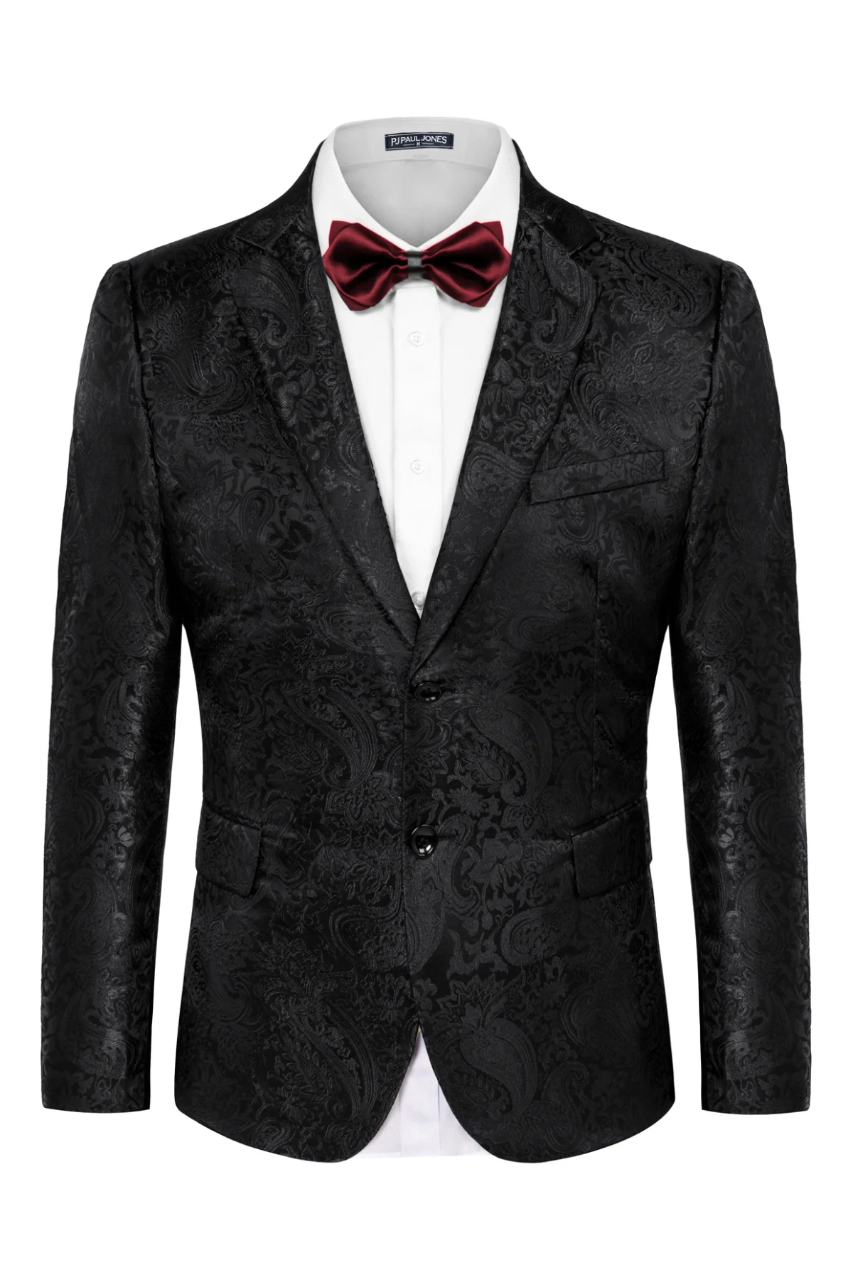 Mens Floral Tuxedo Two Buttons Jacket Paisley Suit Blazer Jacket for Dinner Prom - Image 15
