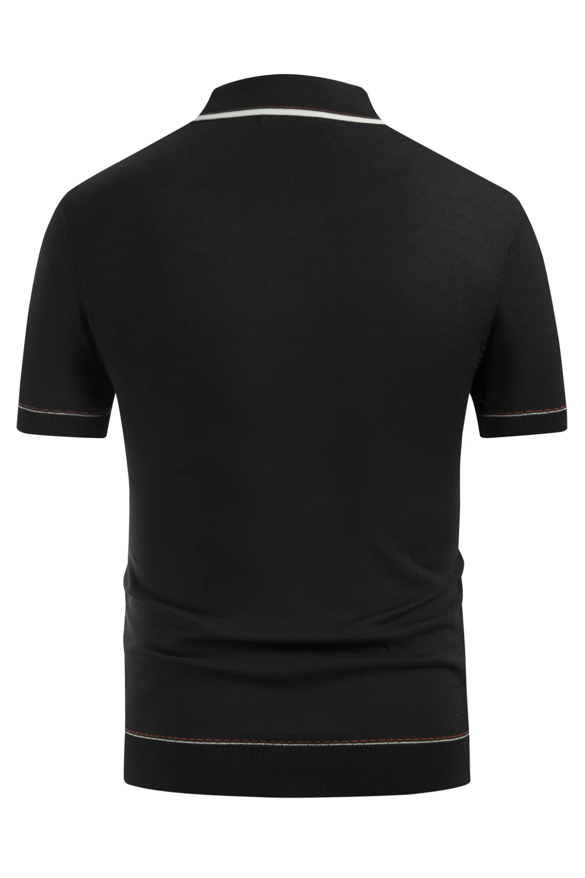 Men's Short Sleeve Knit Button Polo Shirts Casual Pullover Golf Shirt with Pockets - Image 18