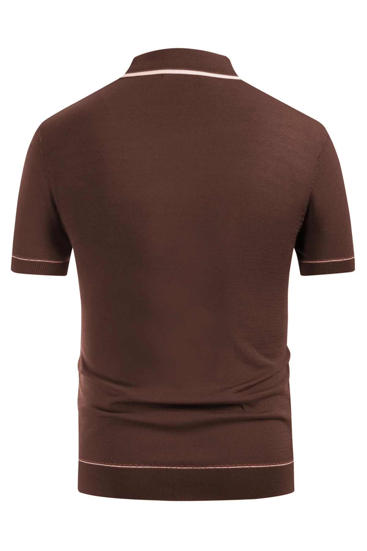 Men's Short Sleeve Knit Button Polo Shirts Casual Pullover Golf Shirt with Pockets - Image 28