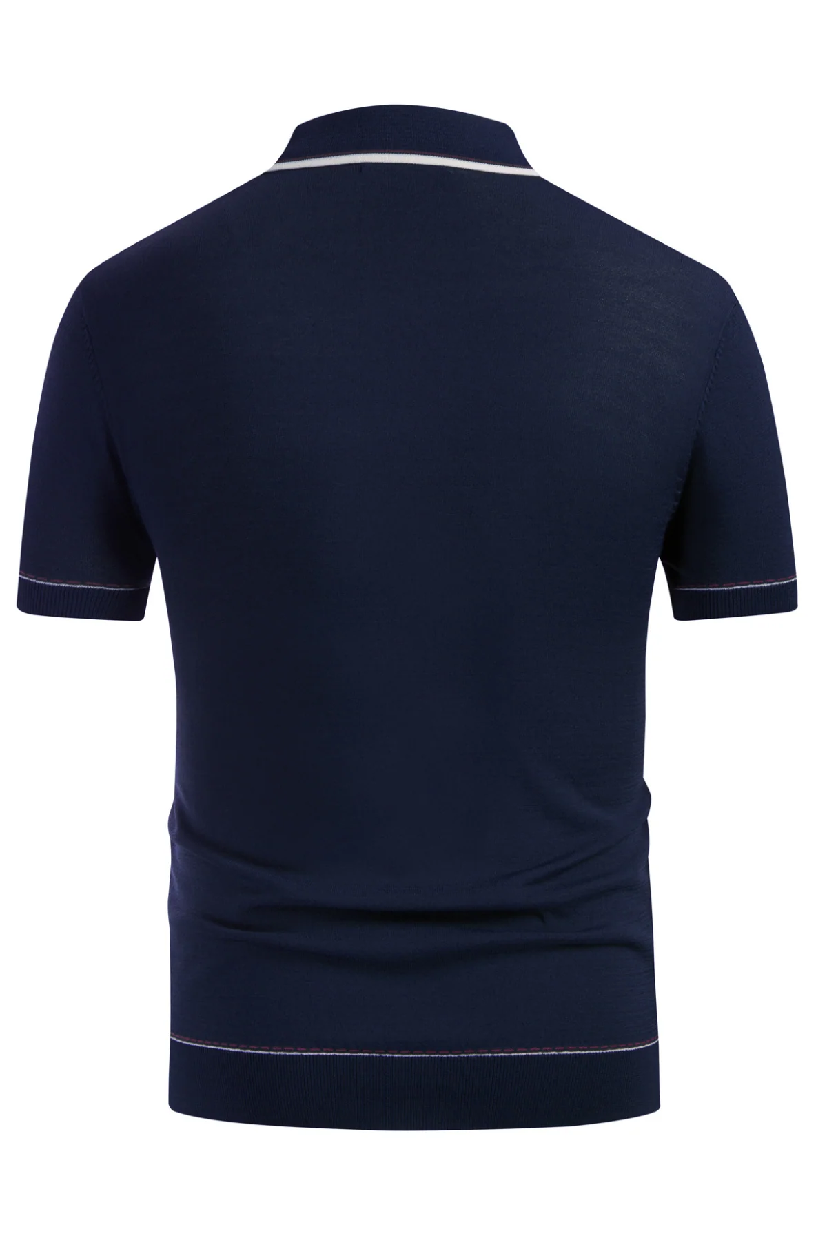 Men's Short Sleeve Knit Button Polo Shirts Casual Pullover Golf Shirt with Pockets - Image 33
