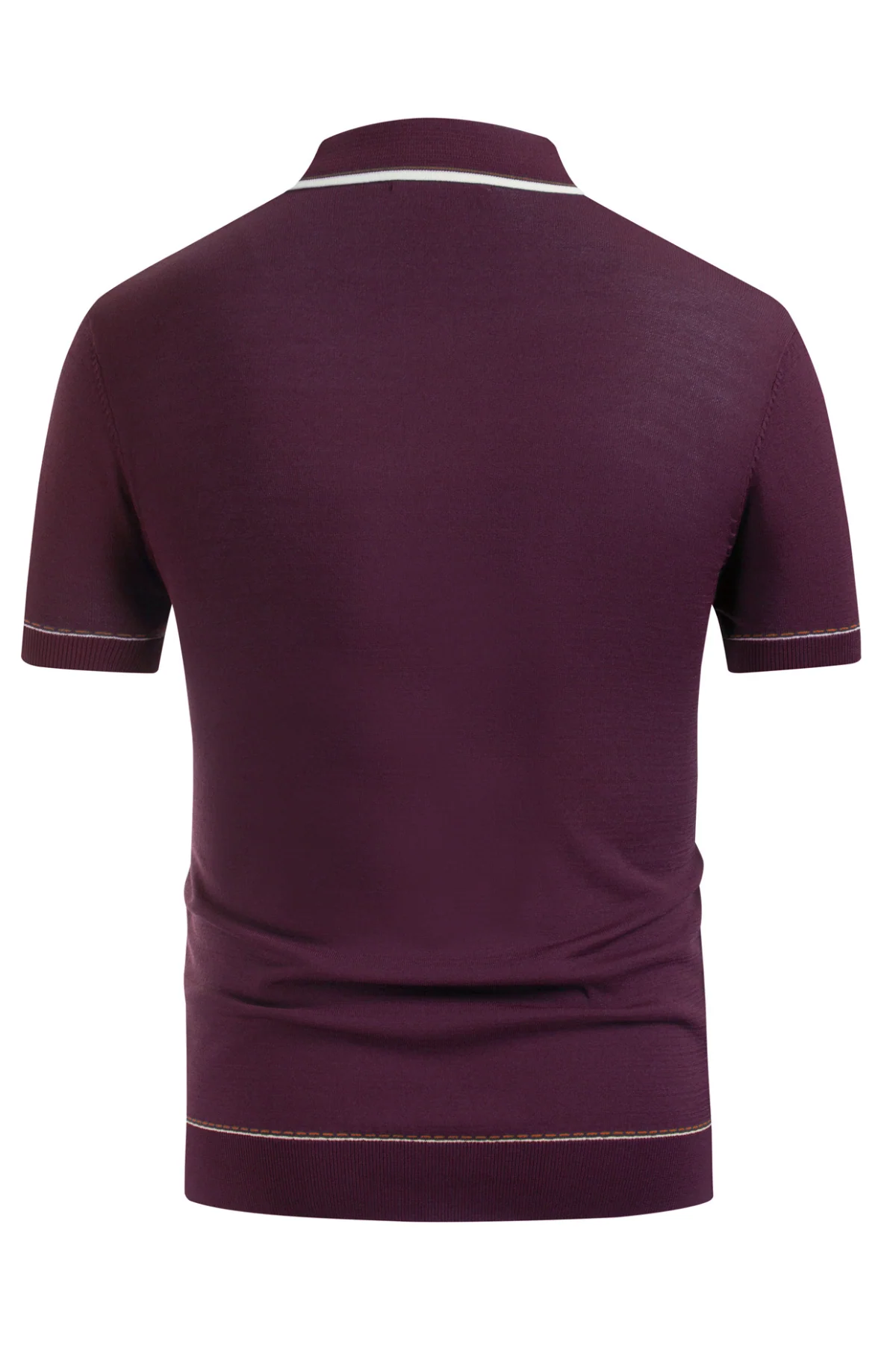 Men's Short Sleeve Knit Button Polo Shirts Casual Pullover Golf Shirt with Pockets - Image 38
