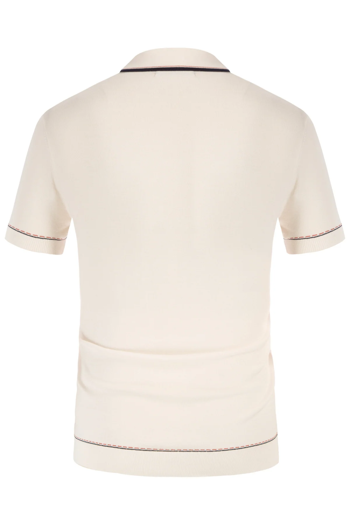 Men's Short Sleeve Knit Button Polo Shirts Casual Pullover Golf Shirt with Pockets - Image 4