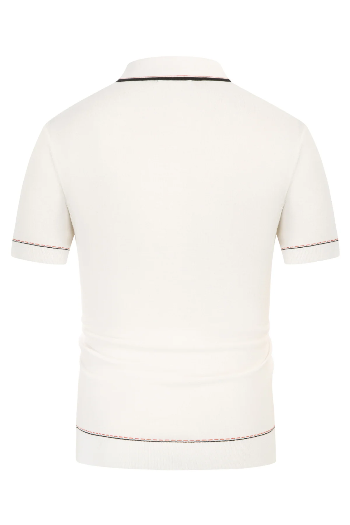 Men's Short Sleeve Knit Button Polo Shirts Casual Pullover Golf Shirt with Pockets - Image 43