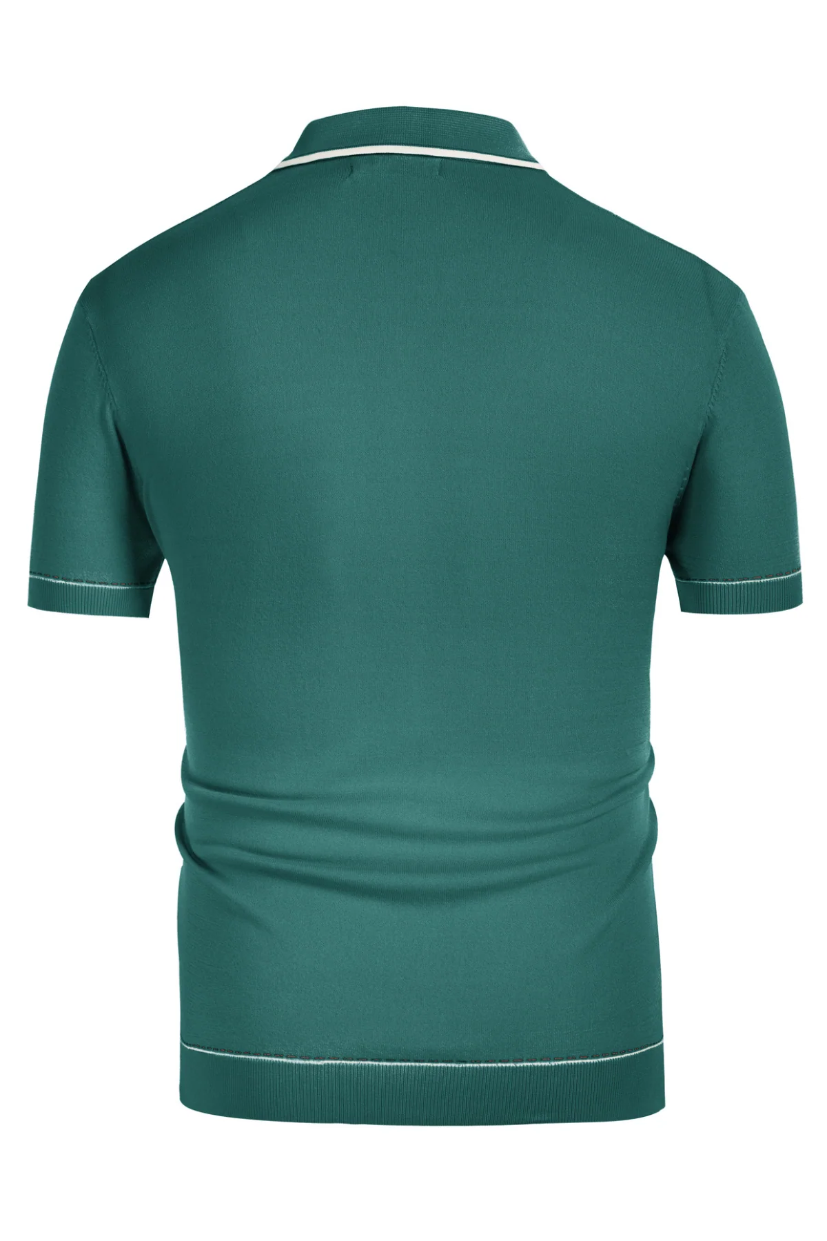 Men's Short Sleeve Knit Button Polo Shirts Casual Pullover Golf Shirt with Pockets - Image 60