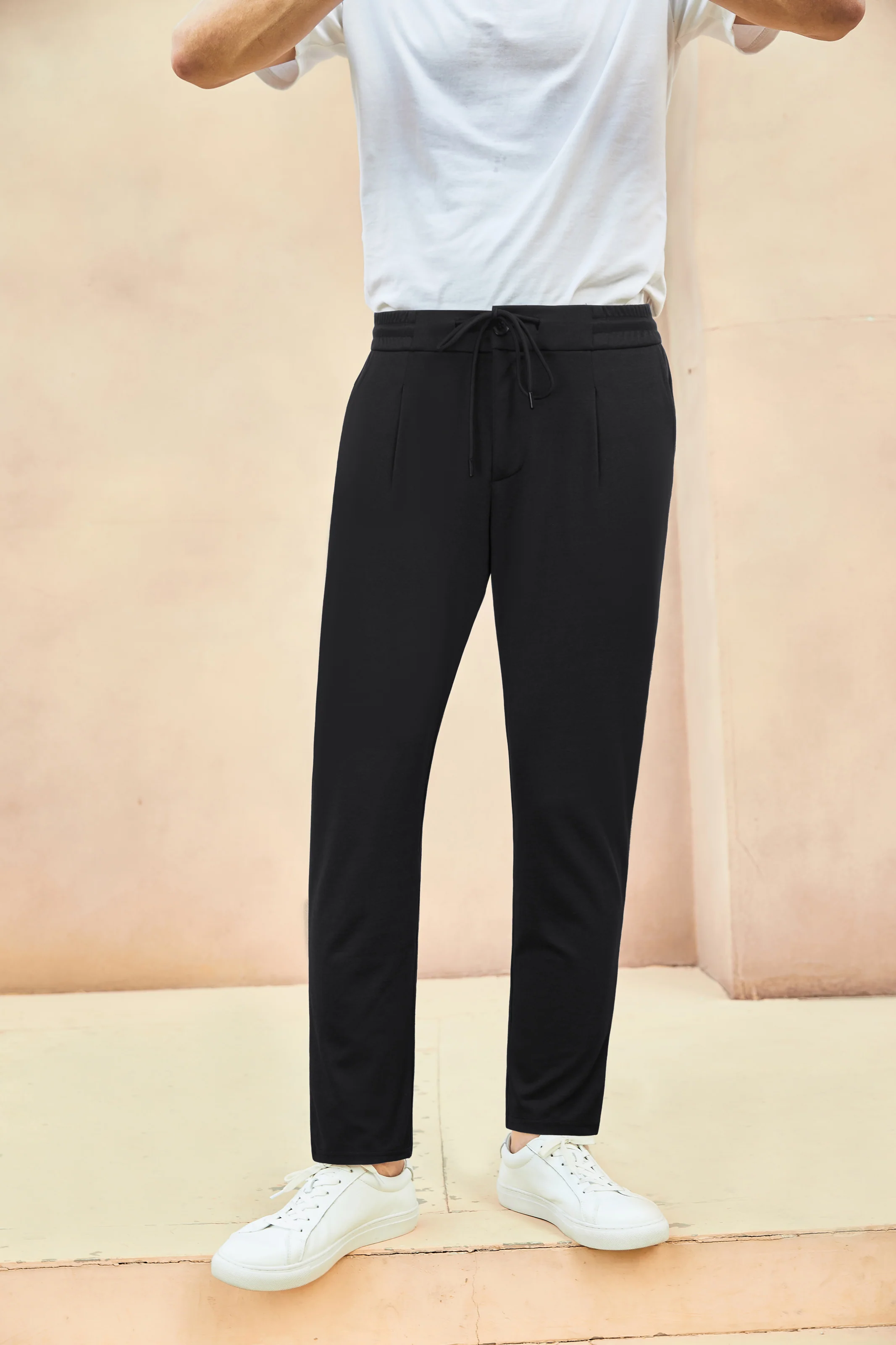 Men Multi-Pocket Pants Casual Comfy Elastic Drawstring Waist Pants - Image 16
