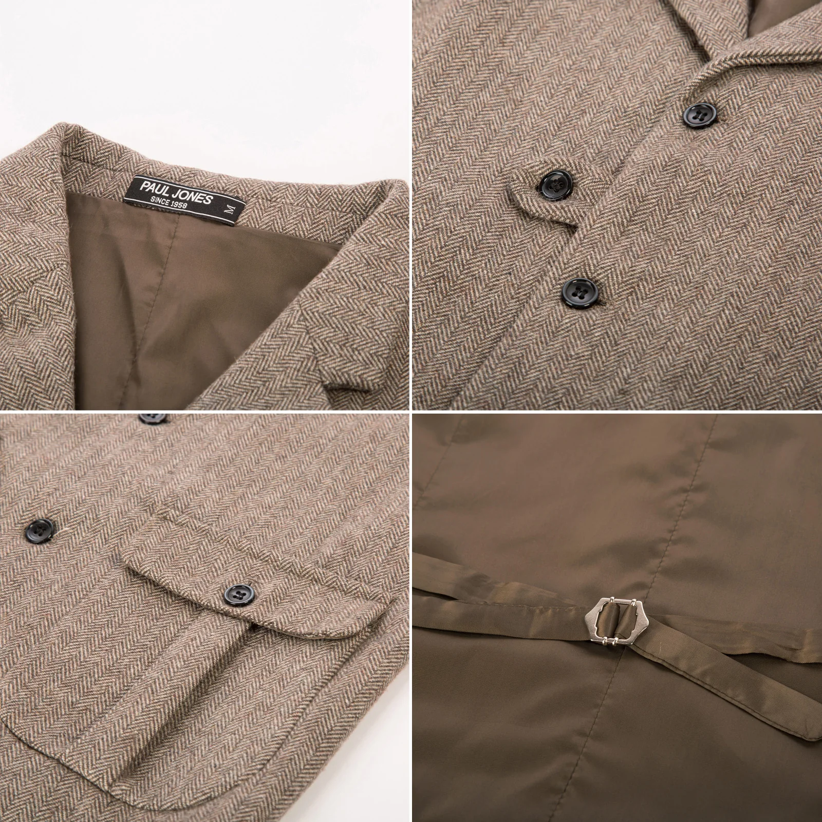 Men Notch Lapel Vest Coat Single Breasted Handkerchief Hem Cut-off Vest - Image 6