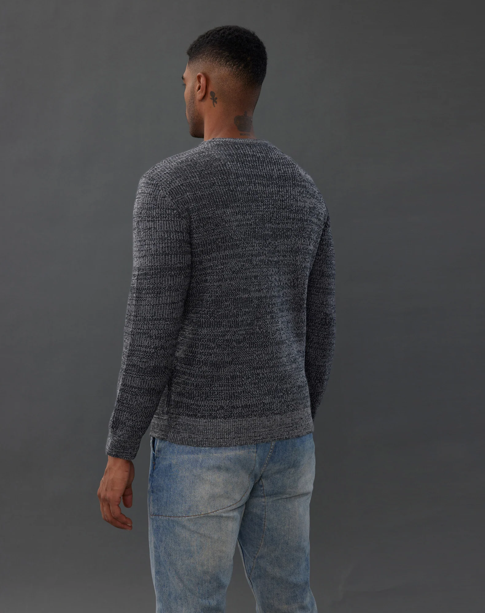 Men's Crewneck Sweater Long Sleeve Vintage Knitted Pullover - Image 11