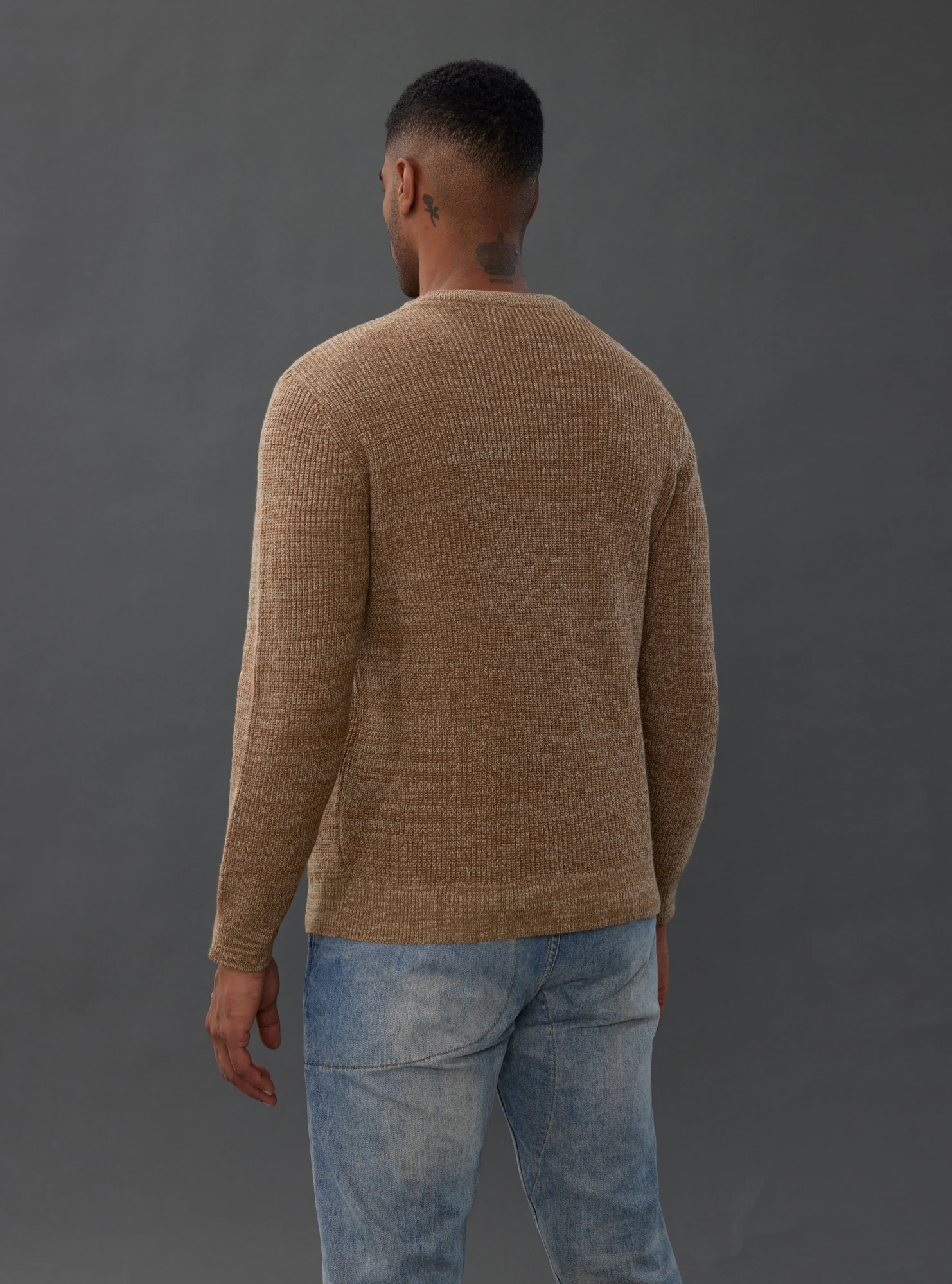 Men's Crewneck Sweater Long Sleeve Vintage Knitted Pullover - Image 22