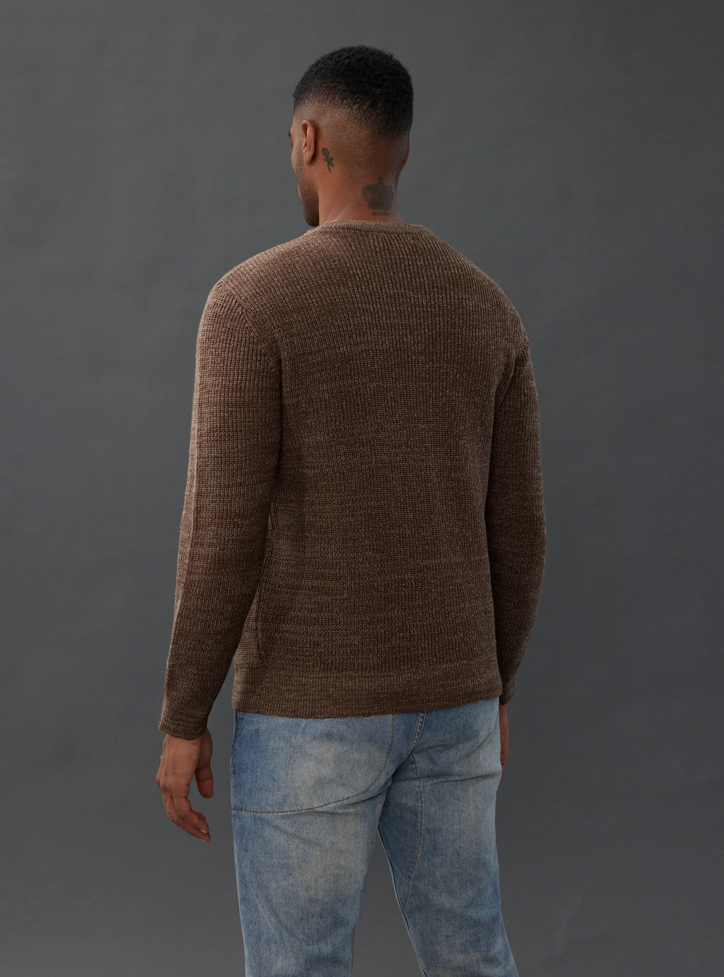 Men's Crewneck Sweater Long Sleeve Vintage Knitted Pullover - Image 39
