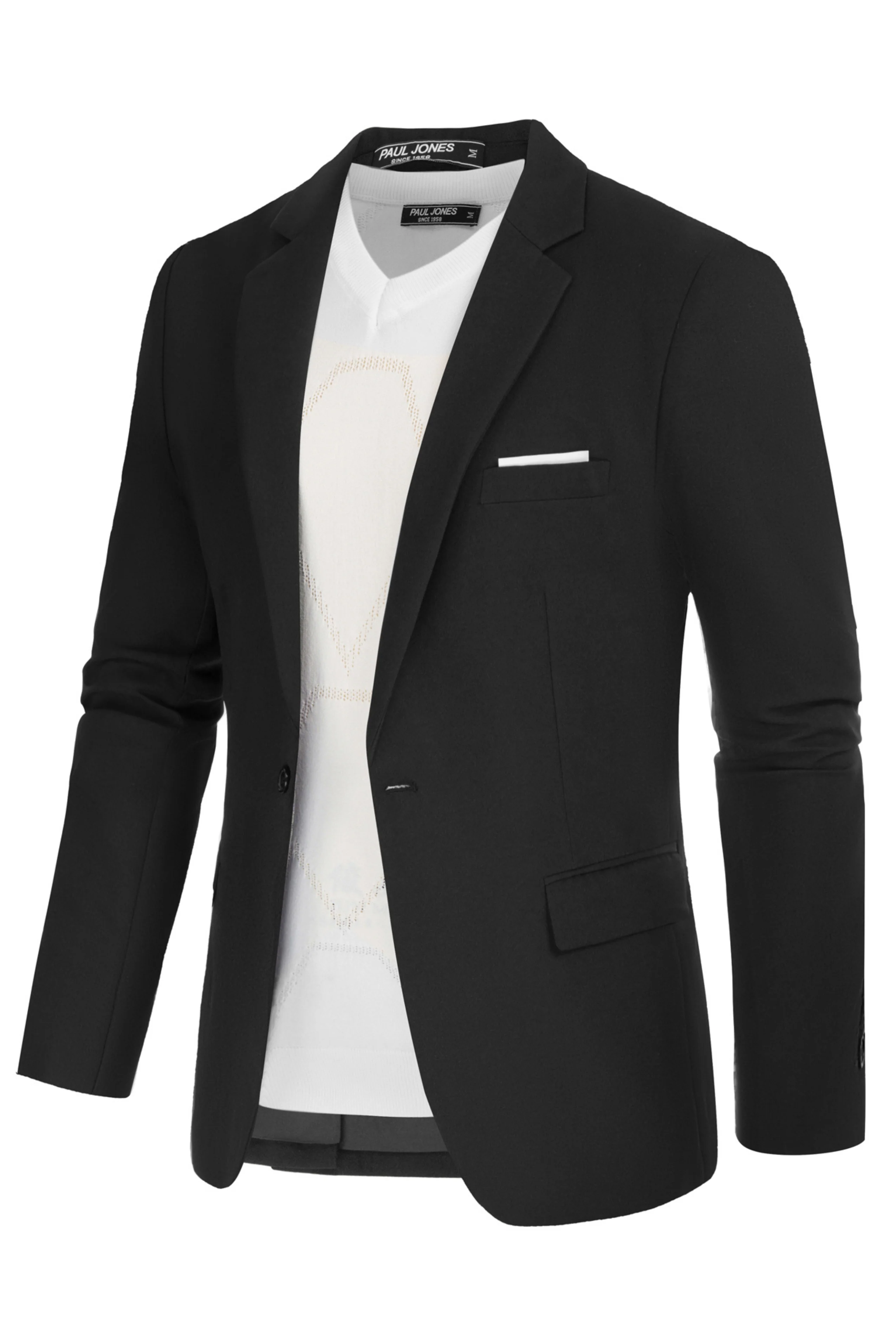 Men's Casual Lightweight Blazer Sport Coat One Button Business Suit Jacket - Image 50