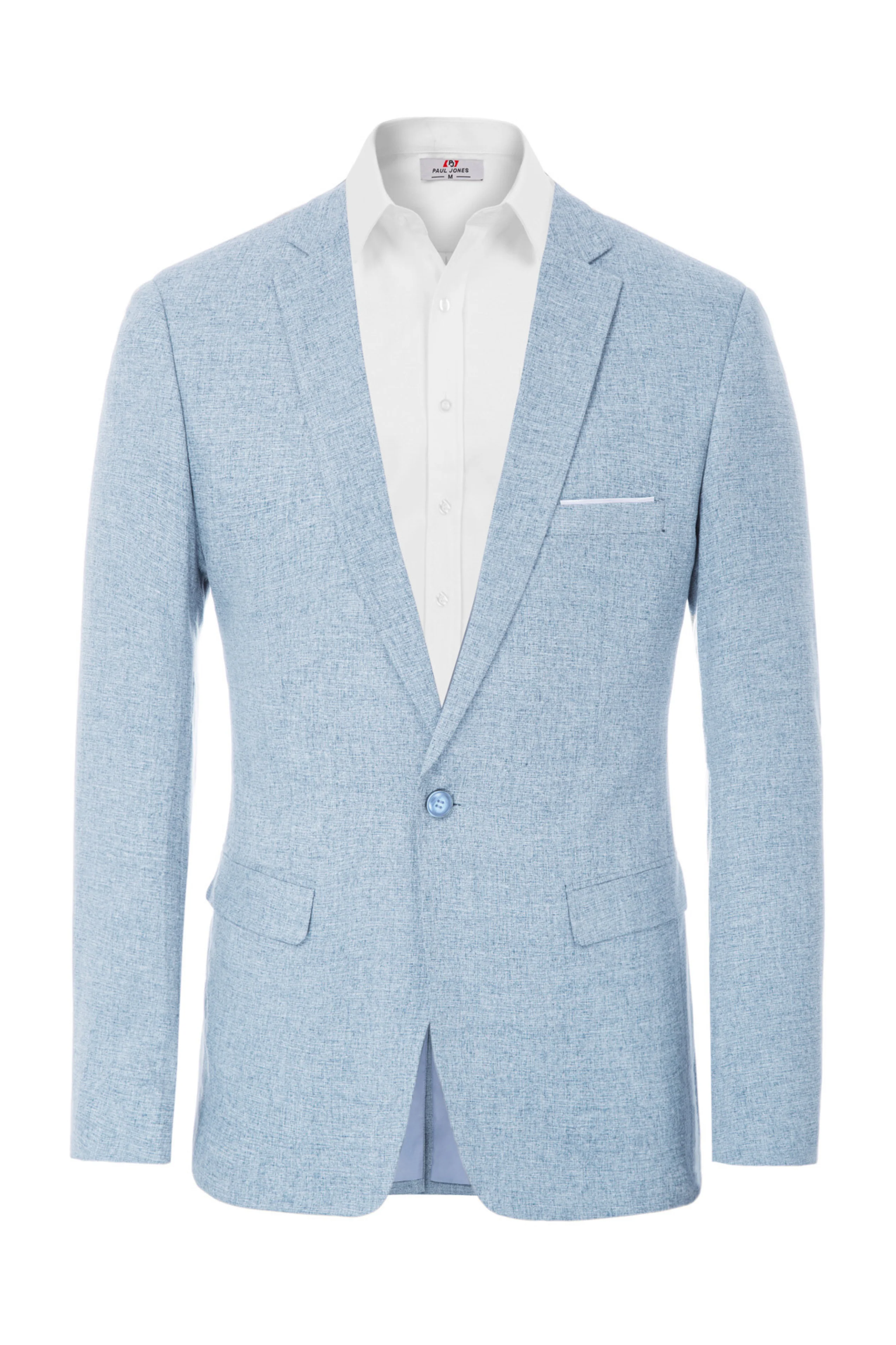 Men's Casual Lightweight Blazer Sport Coat One Button Business Suit Jacket - Image 54
