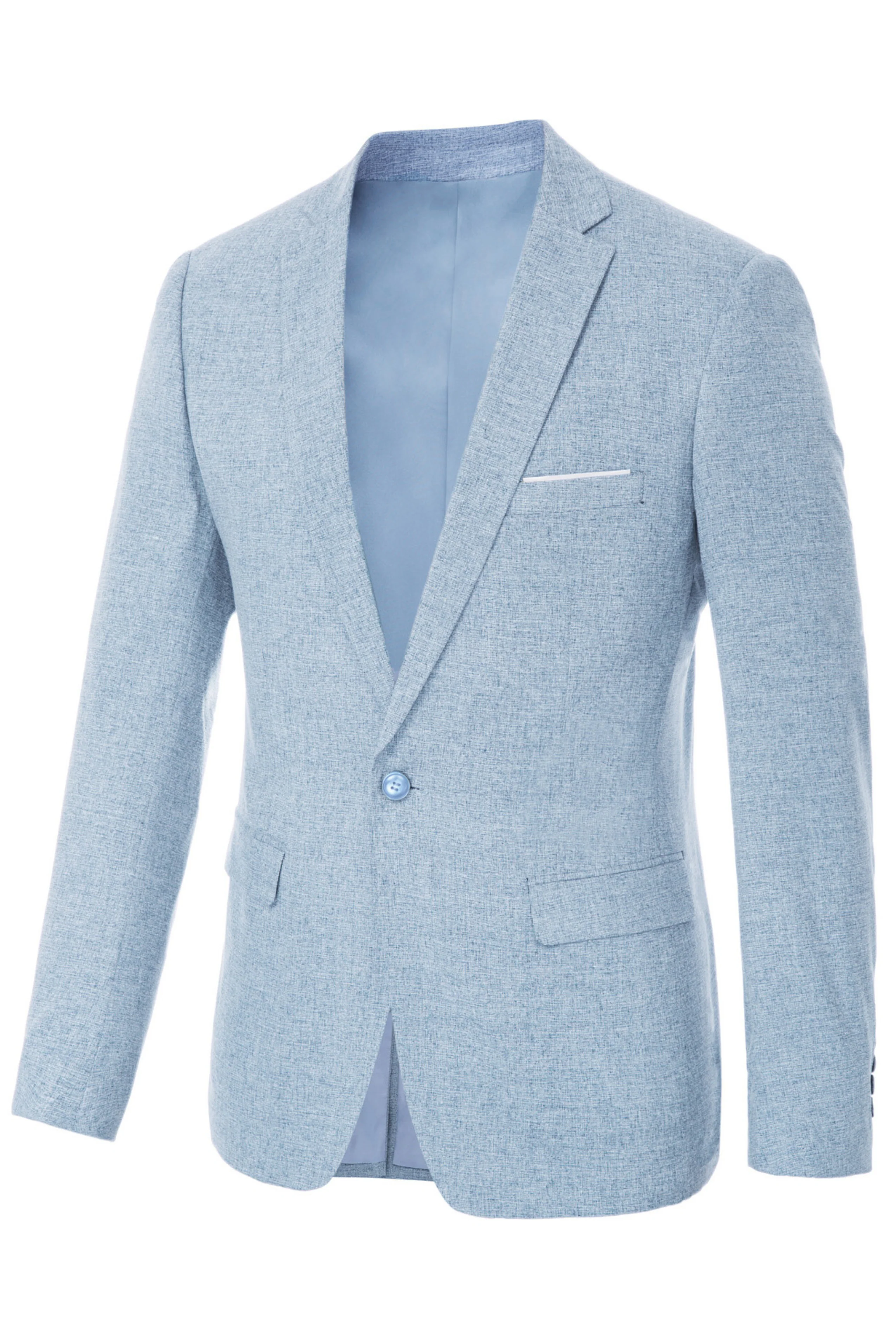 Men's Casual Lightweight Blazer Sport Coat One Button Business Suit Jacket - Image 55