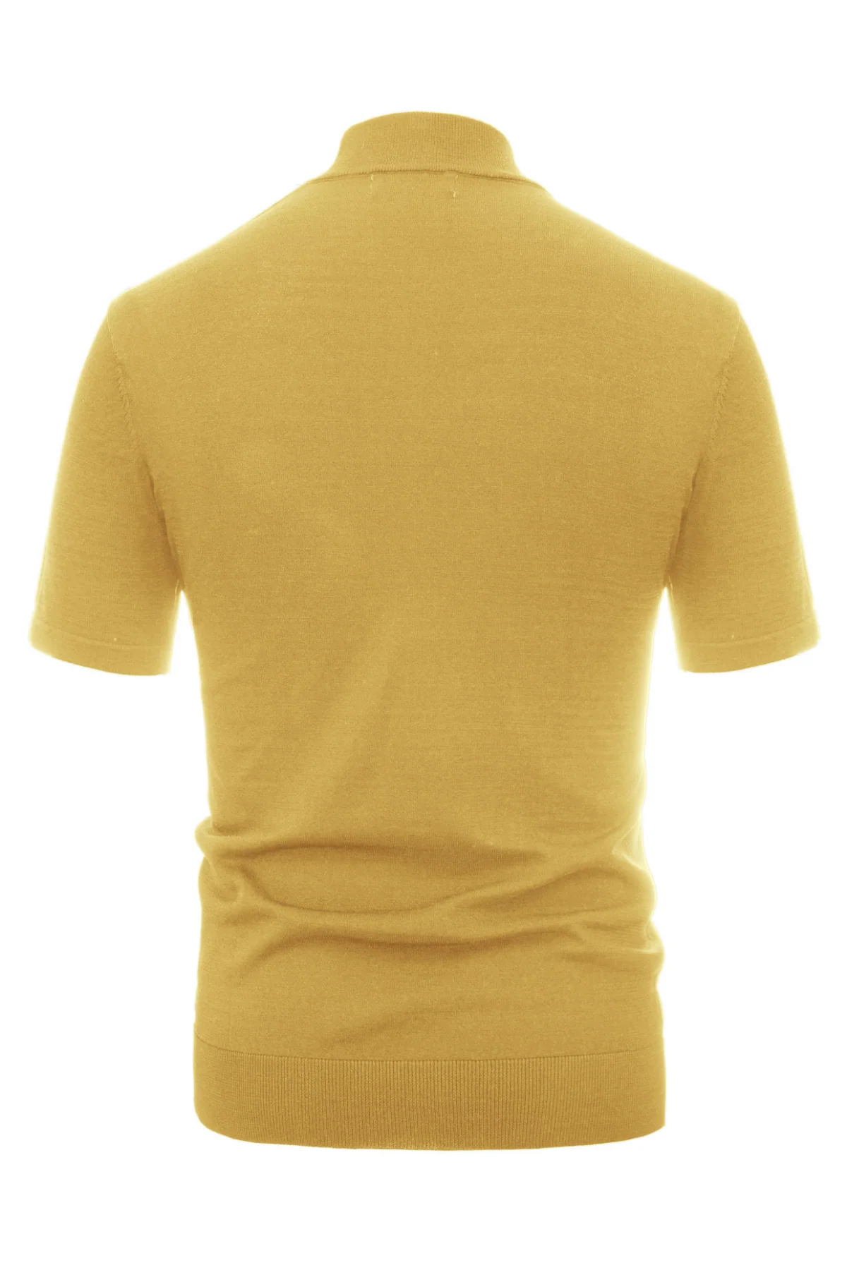 Mens Mock Turtleneck Knit Pullover Sweater Short Sleeve Solid Knitwear Sweaters - Image 39